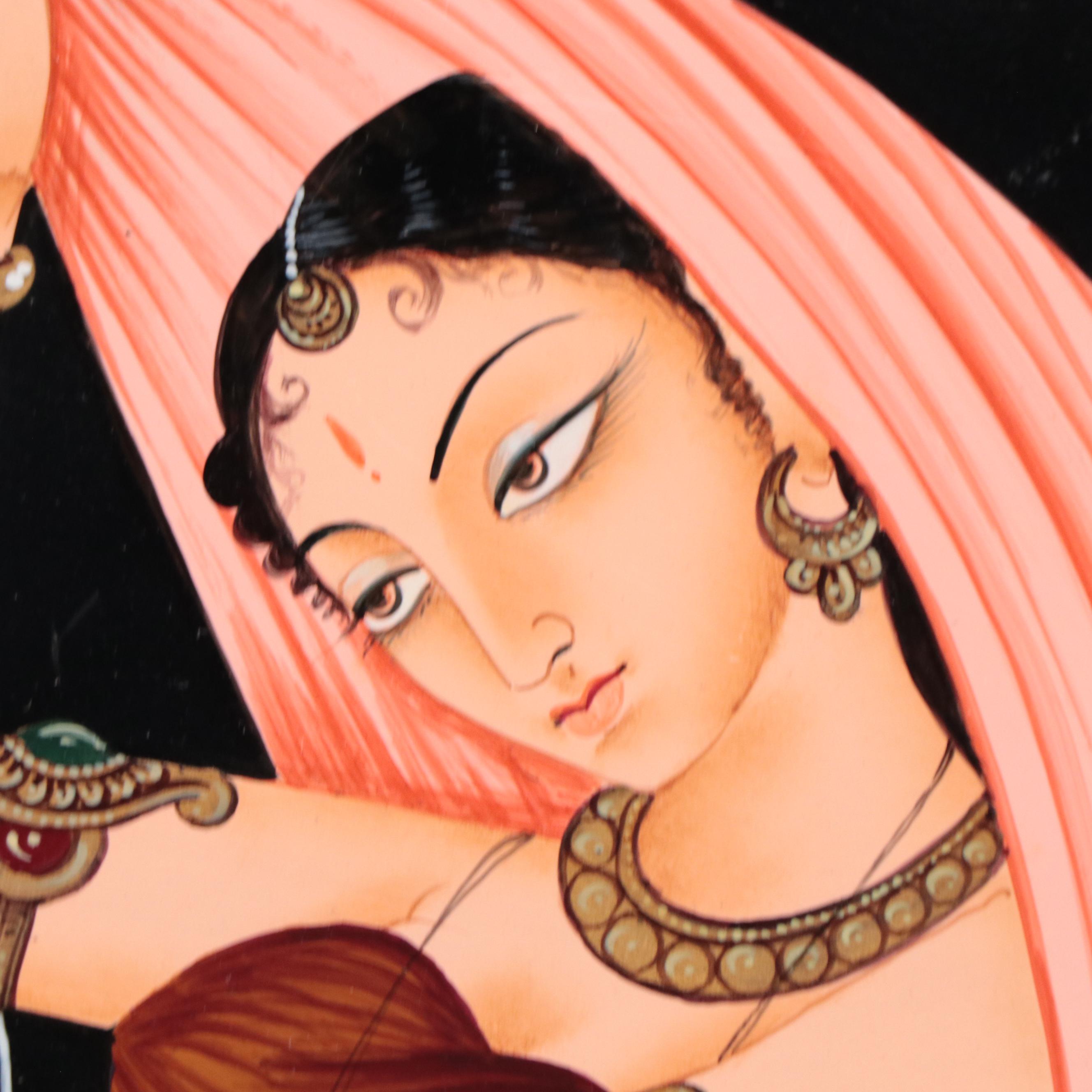 Indian School Painting of Dancing Woman