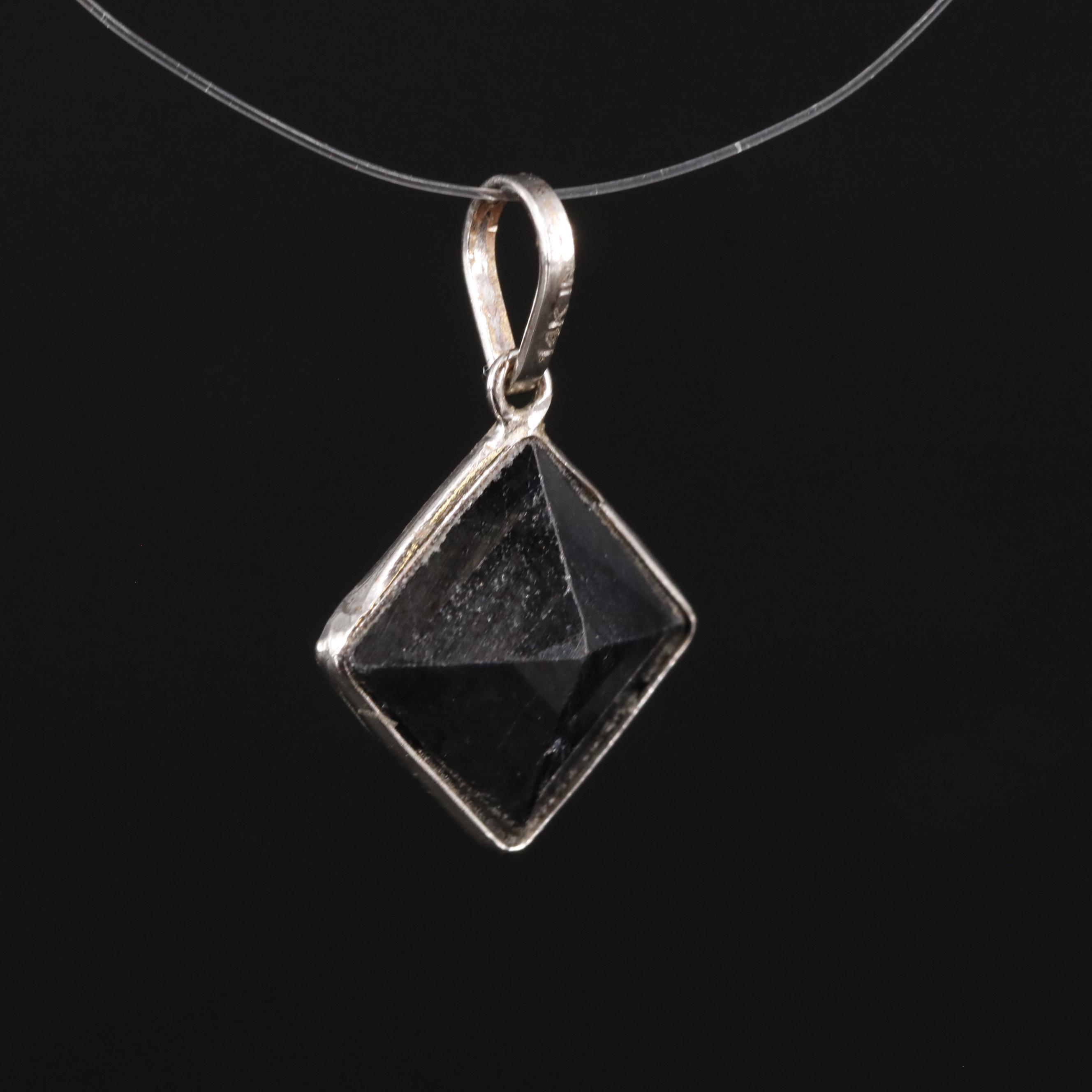 14K Filled Corundum Pendant