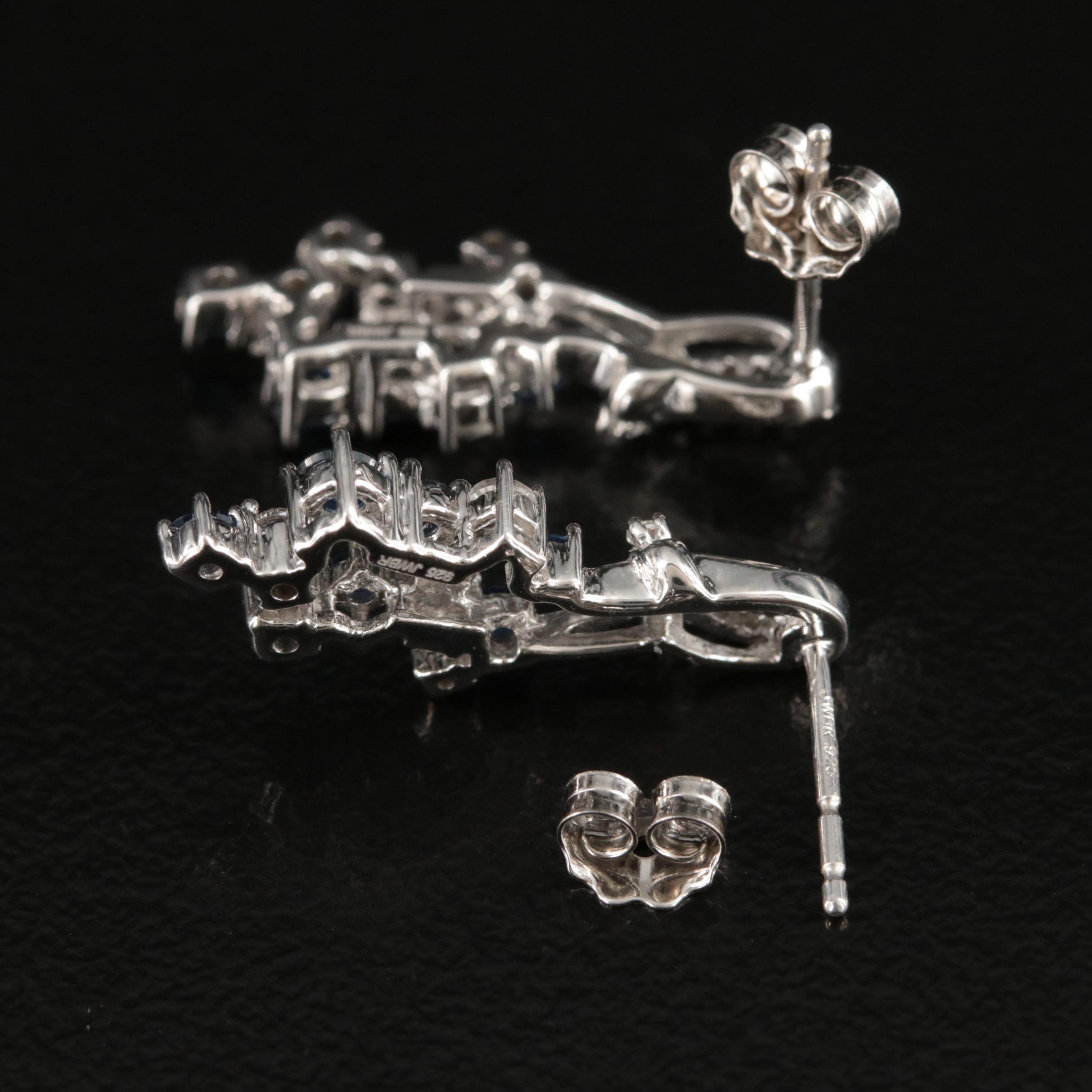 Sterling Sapphire Earrings