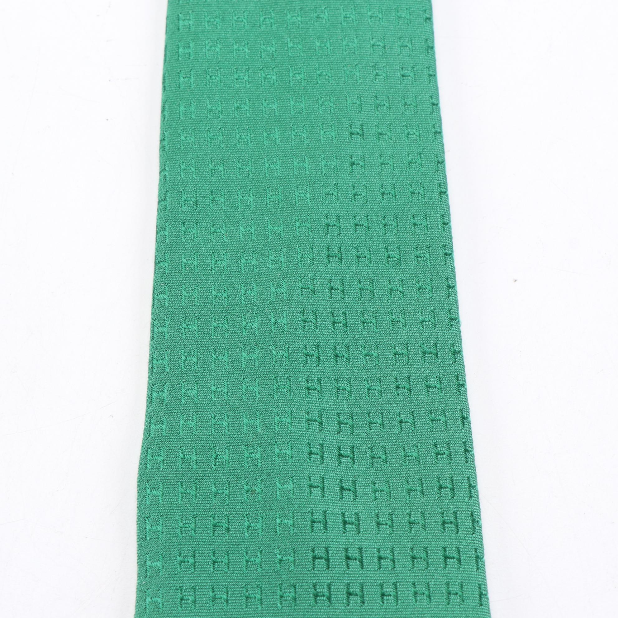 Hermès Patterned Hand-Stitched Silk Neckties