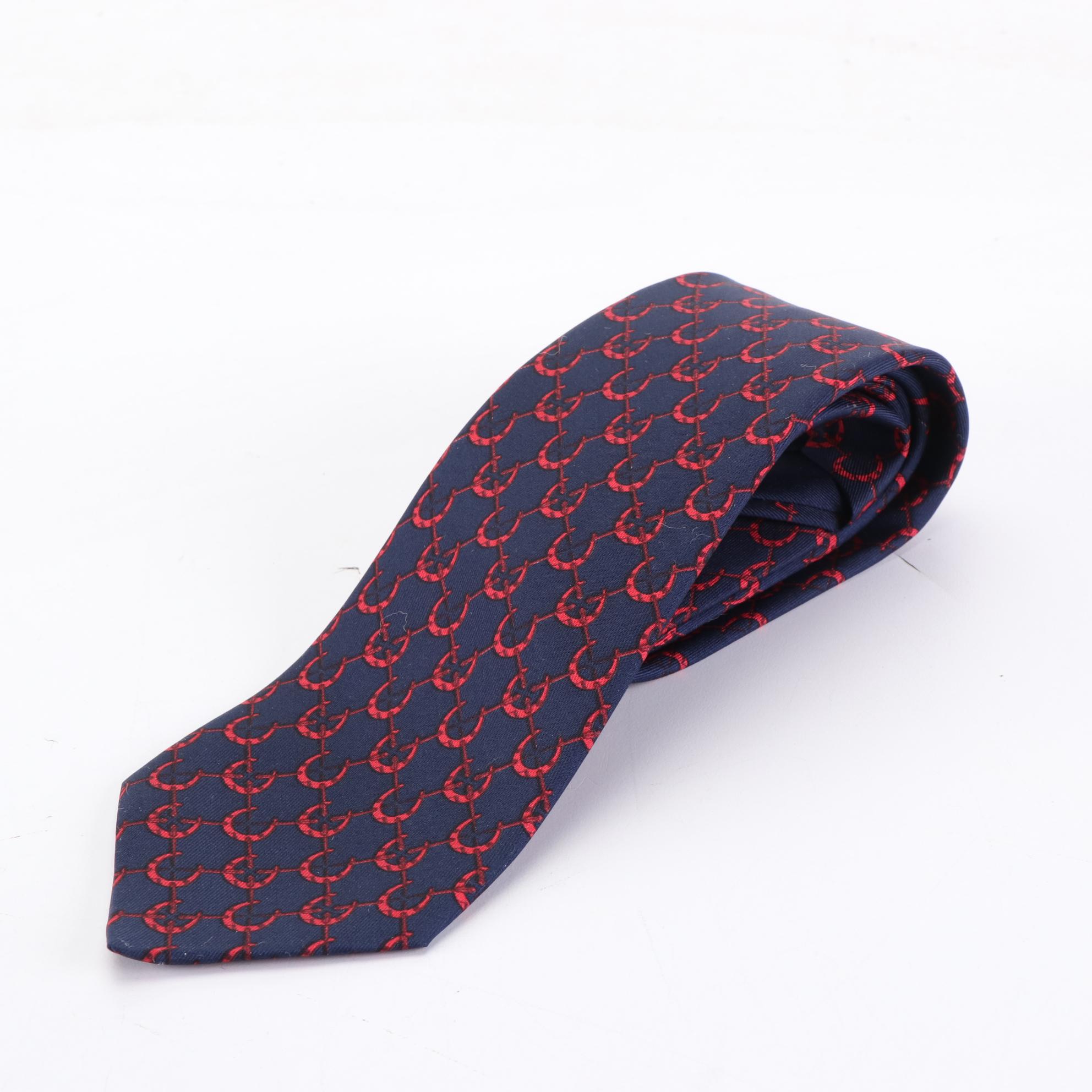 Hermès Patterned Hand-Stitched Silk Neckties