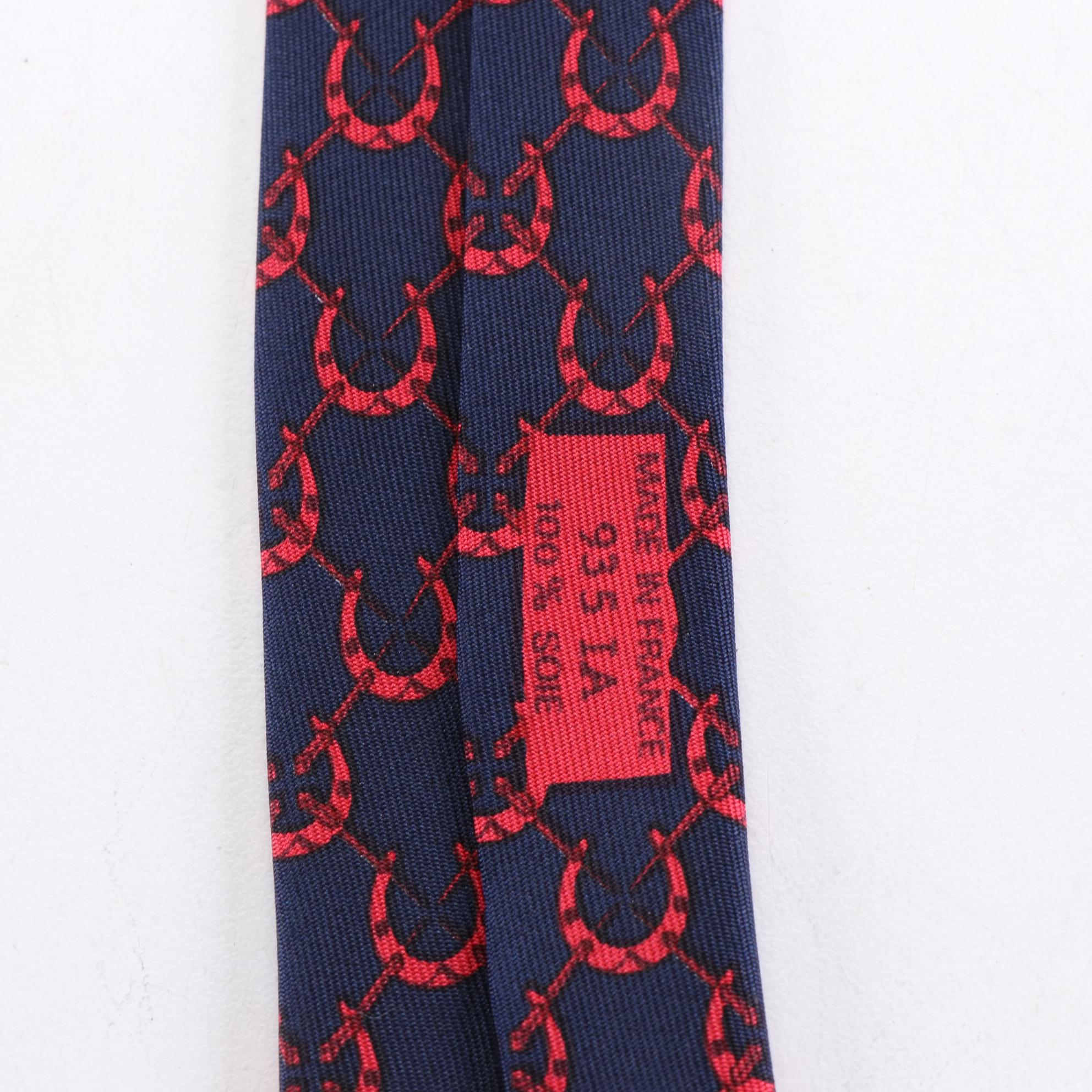 Hermès Patterned Hand-Stitched Silk Neckties