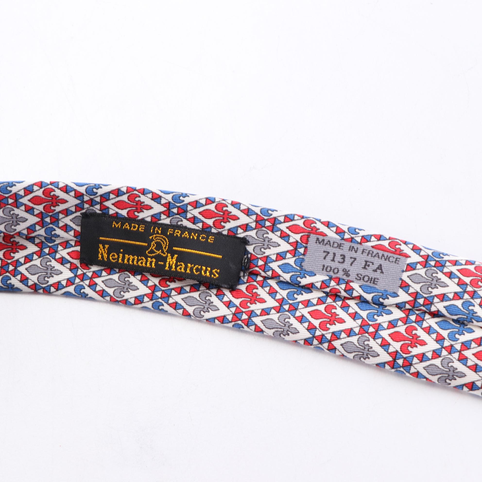 Hermès Patterned Hand-Stitched Silk Neckties