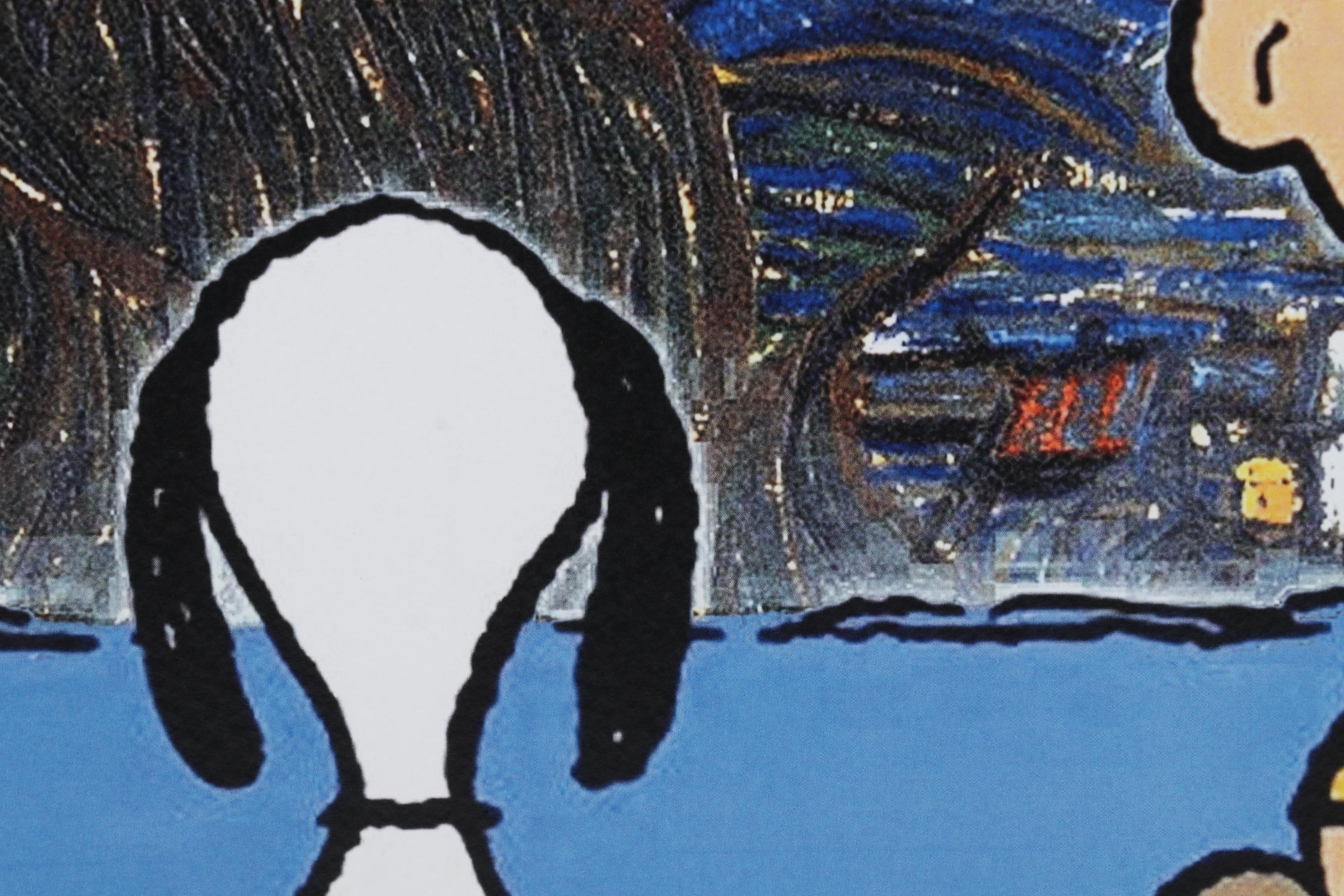 Death NYC Digital Pop Art Print "Snoopy and Charlie Brown Homage to Van Gogh"