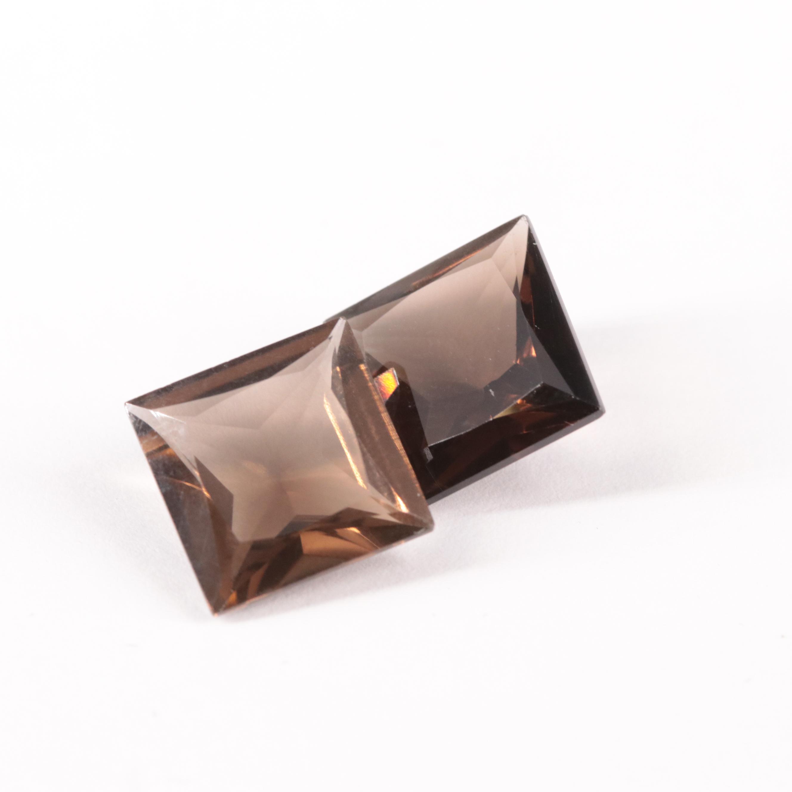 Loose 12.62 CTW Smoky Quartz Lot