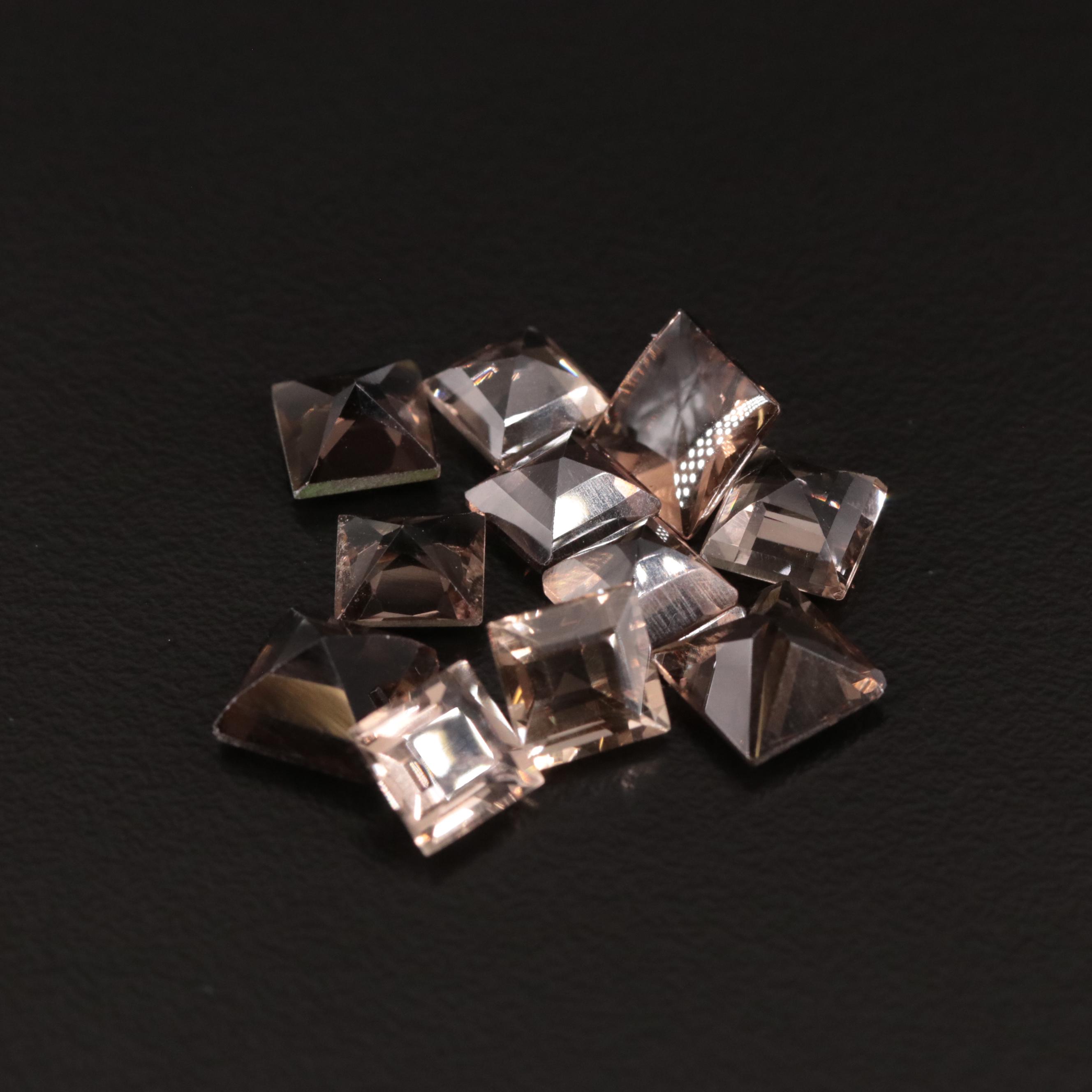 Loose 13.26 CTW Smoky Quartz Lot