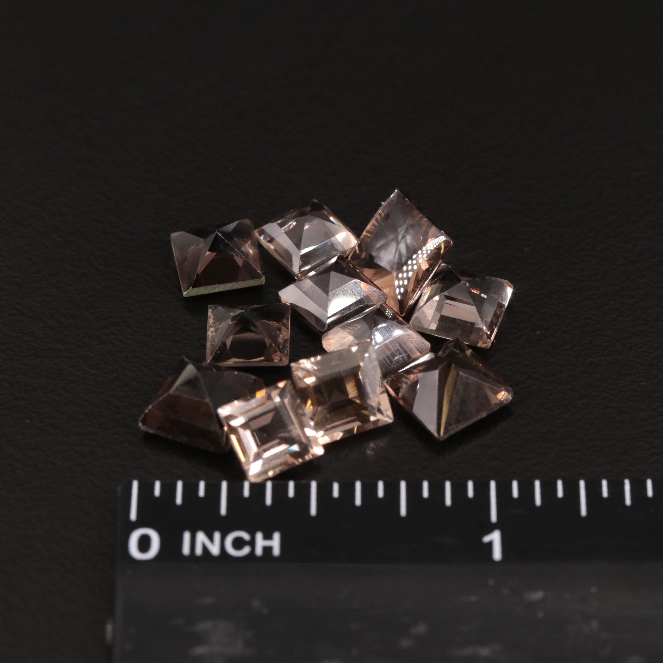 Loose 13.26 CTW Smoky Quartz Lot