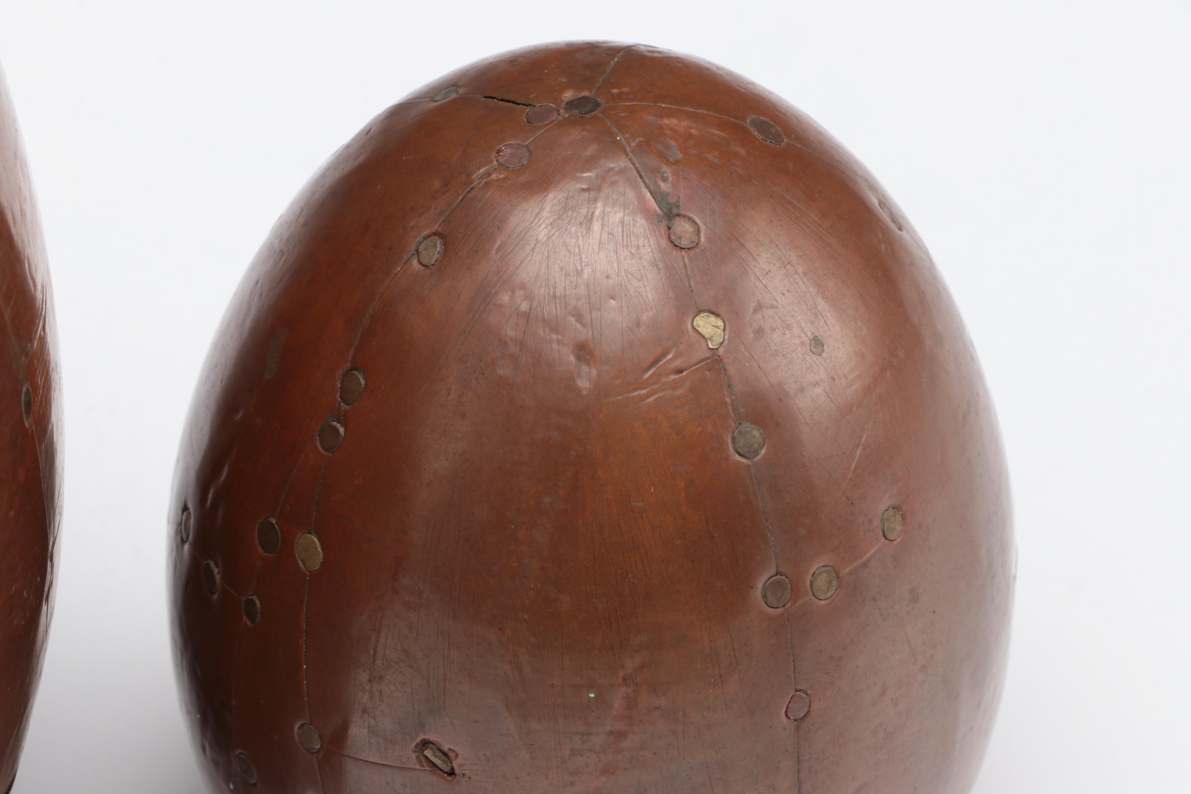 English Hand-Wrought Copper Eggs