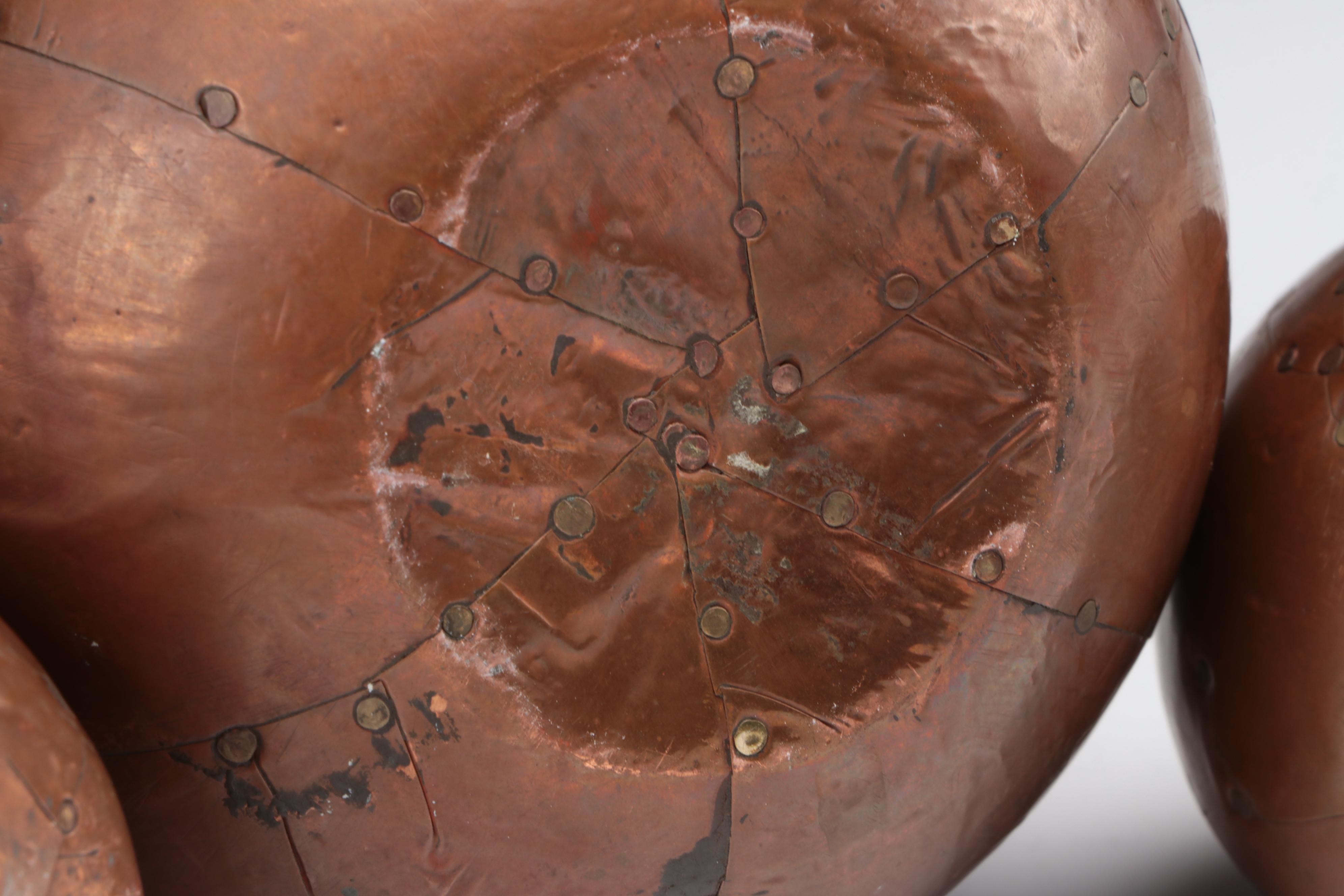 English Hand-Wrought Copper Eggs