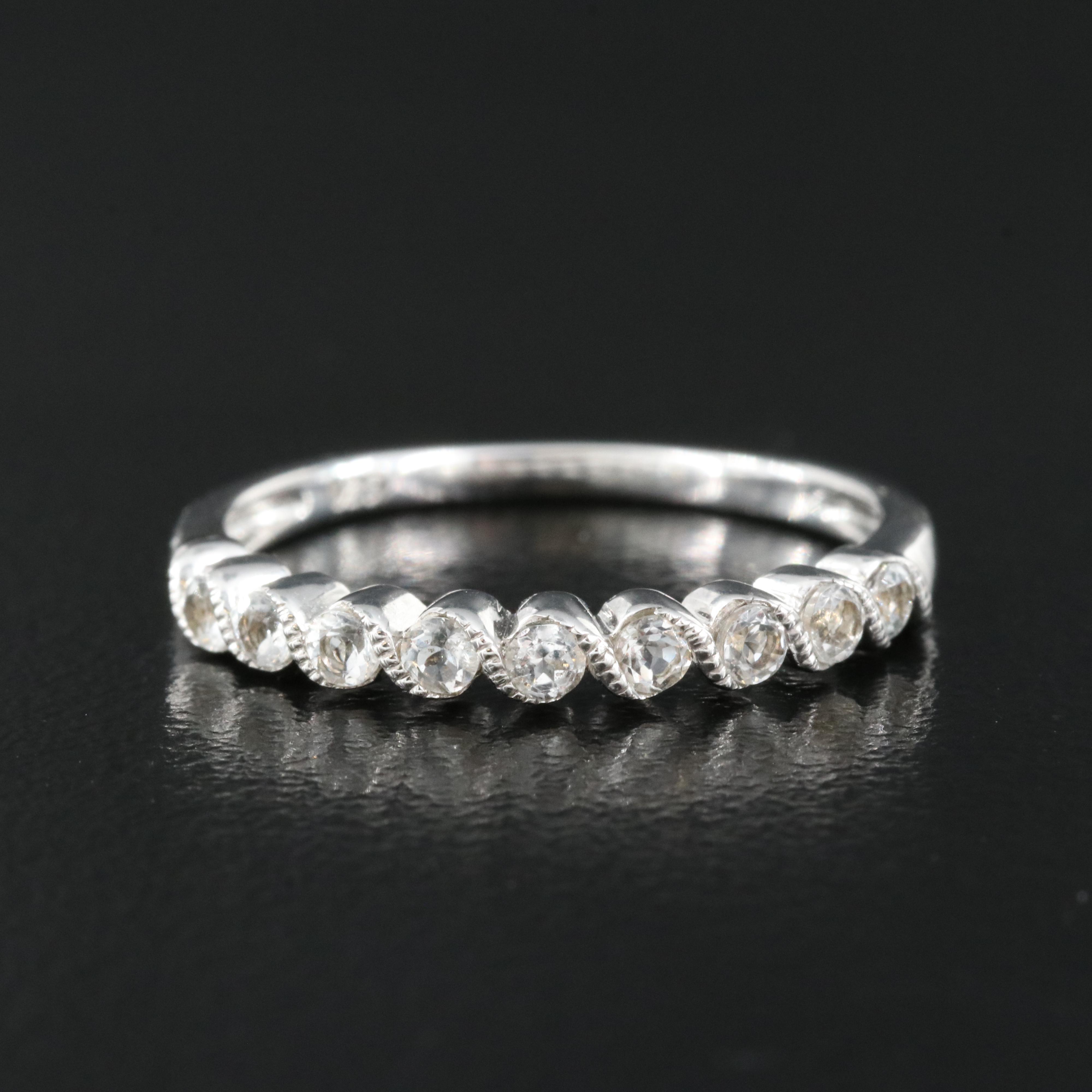 Sterling White Topaz Ring