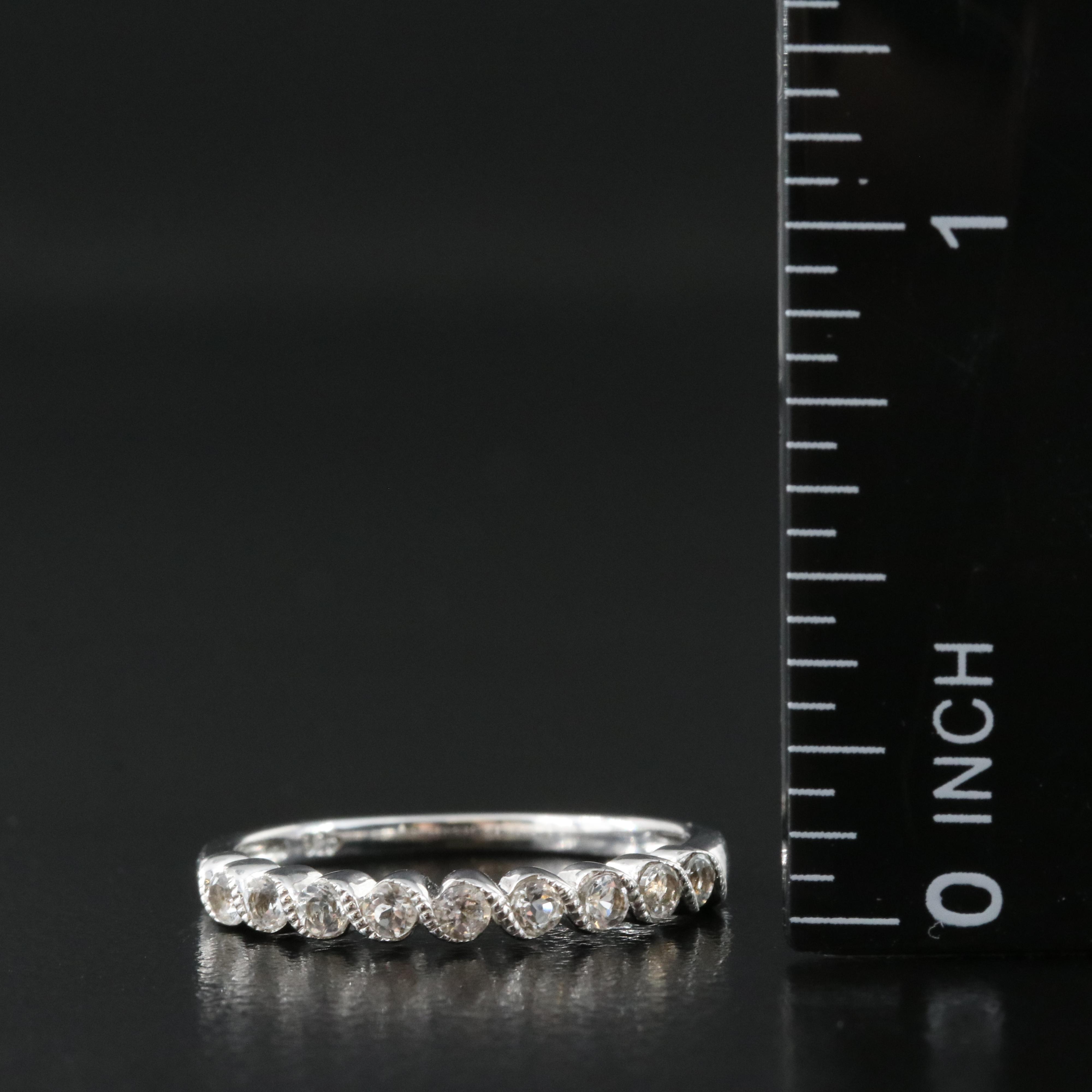 Sterling White Topaz Ring