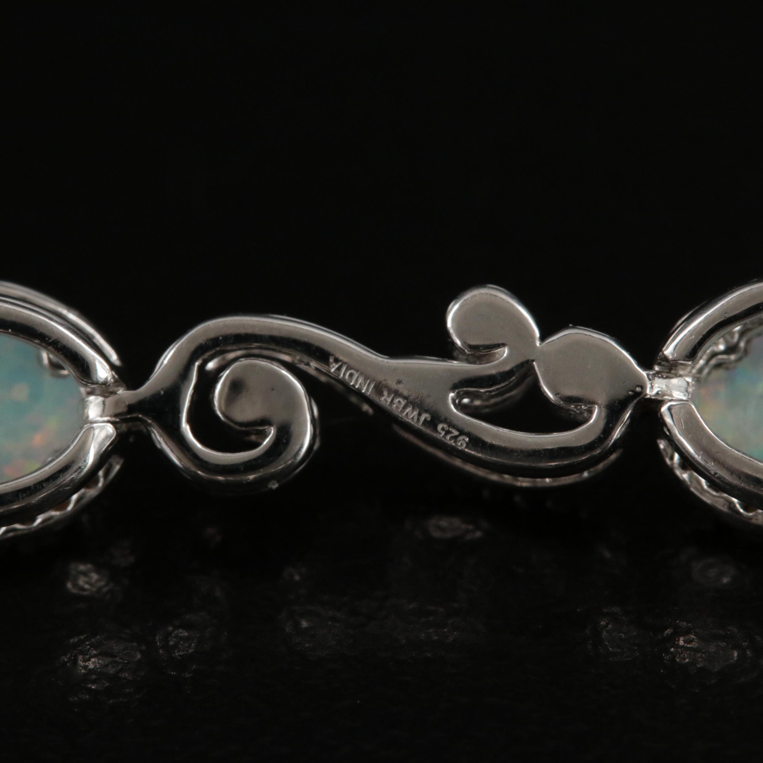 Sterling Opal Bracelet