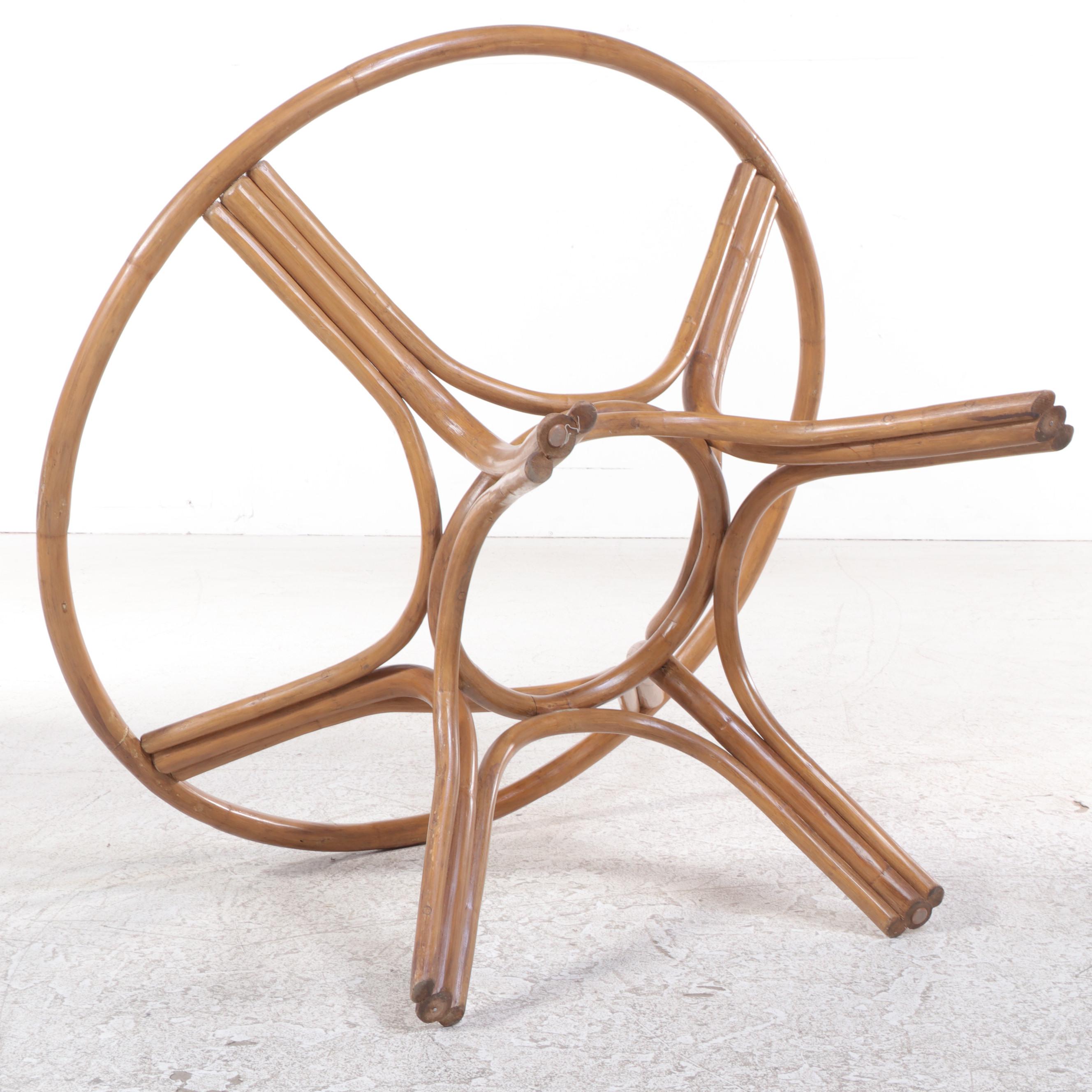 Five-Piece Brown Jordan Rattan Patio Dining Set