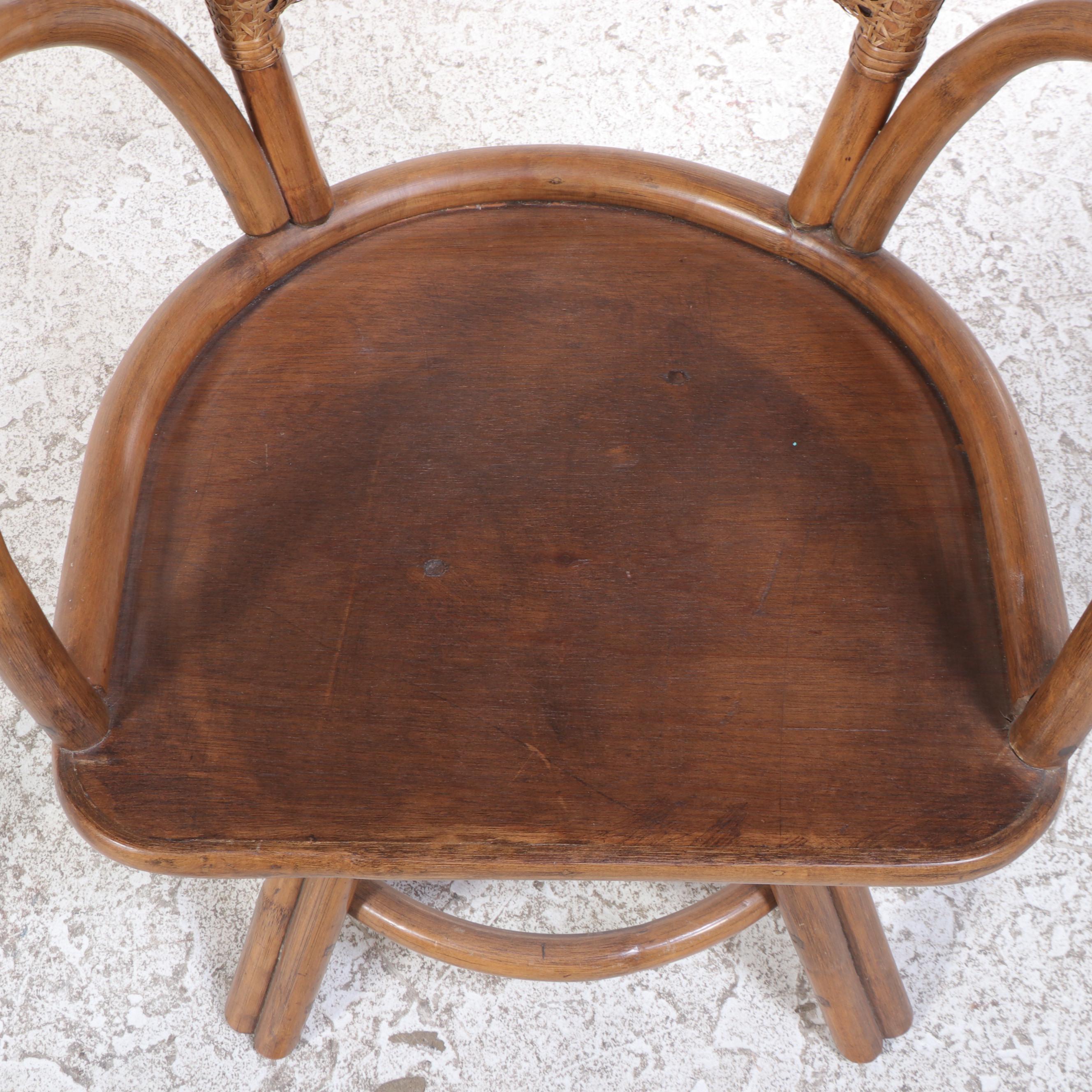 Five-Piece Brown Jordan Rattan Patio Dining Set