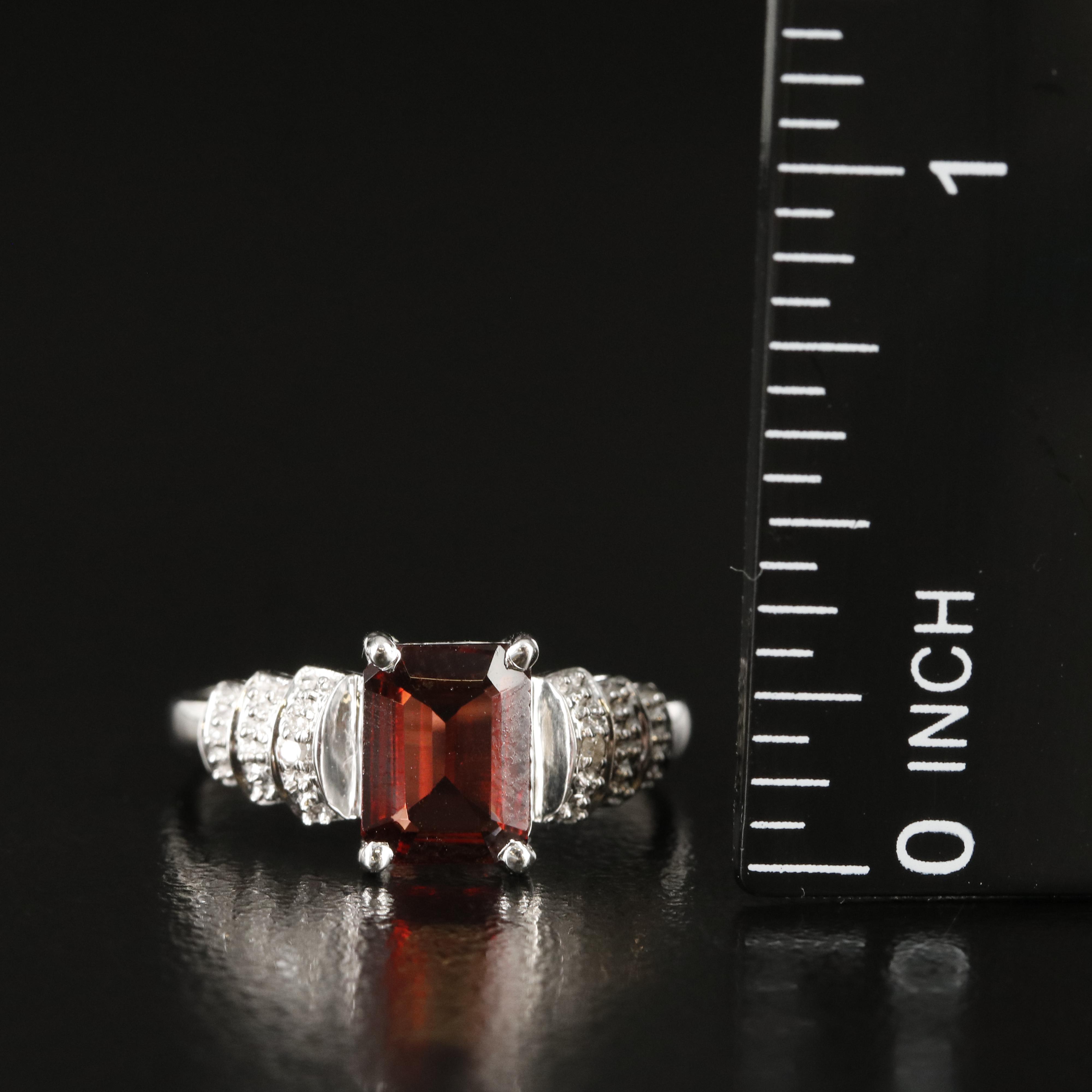 10K Rings Including Garnet and Diamond