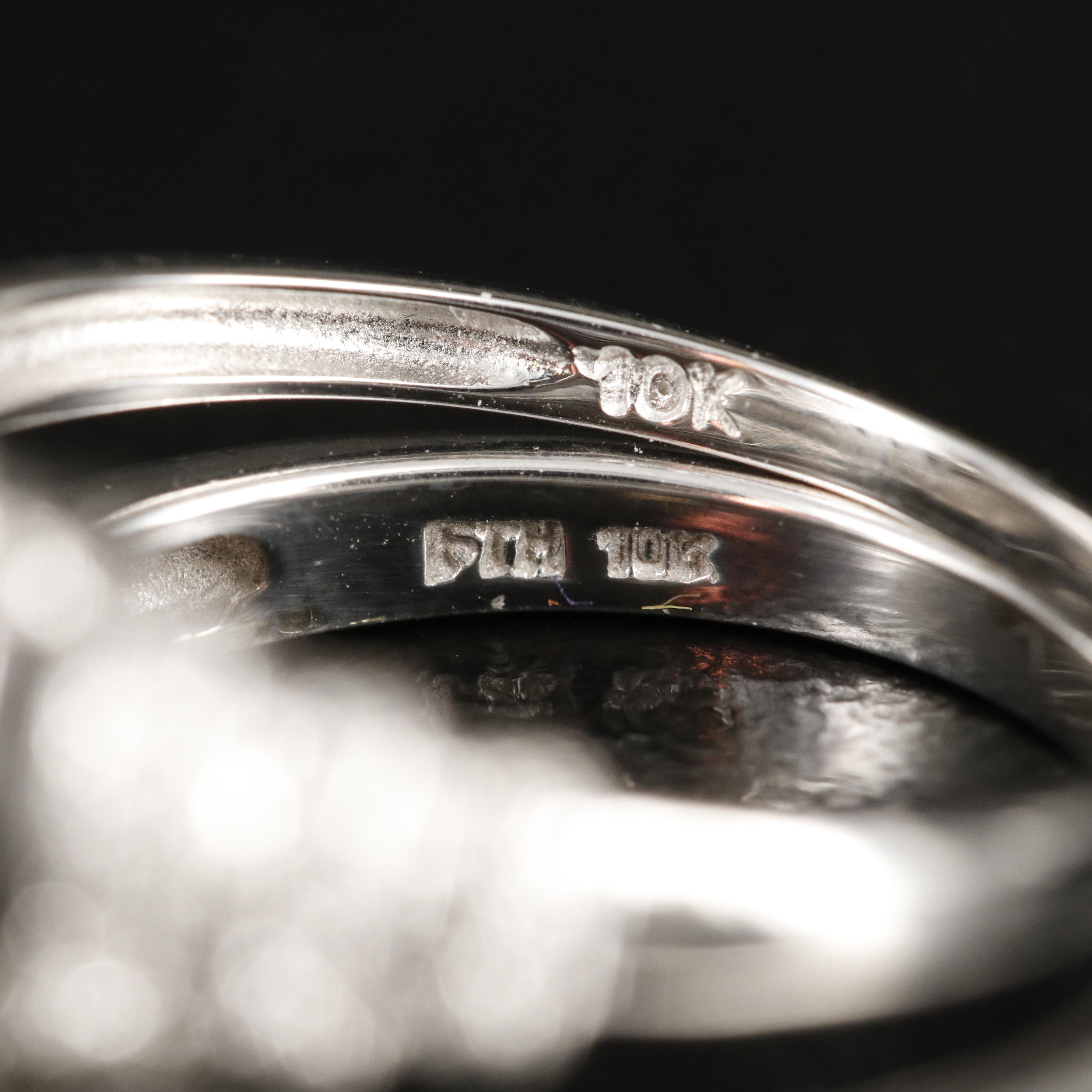 10K Rings Including Garnet and Diamond