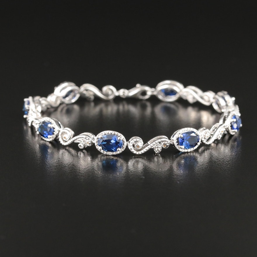 Sterling Sapphire Bracelet