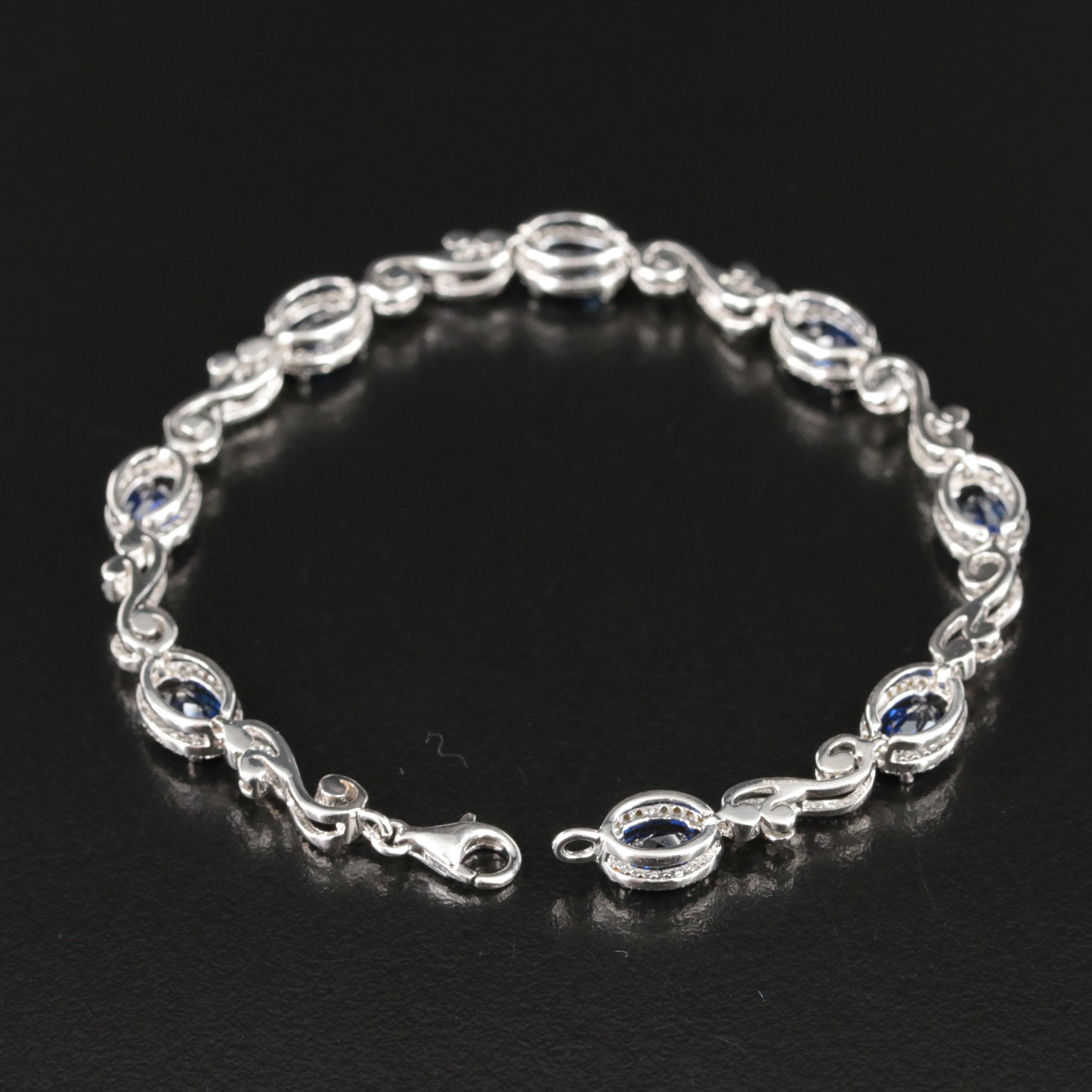 Sterling Sapphire Bracelet