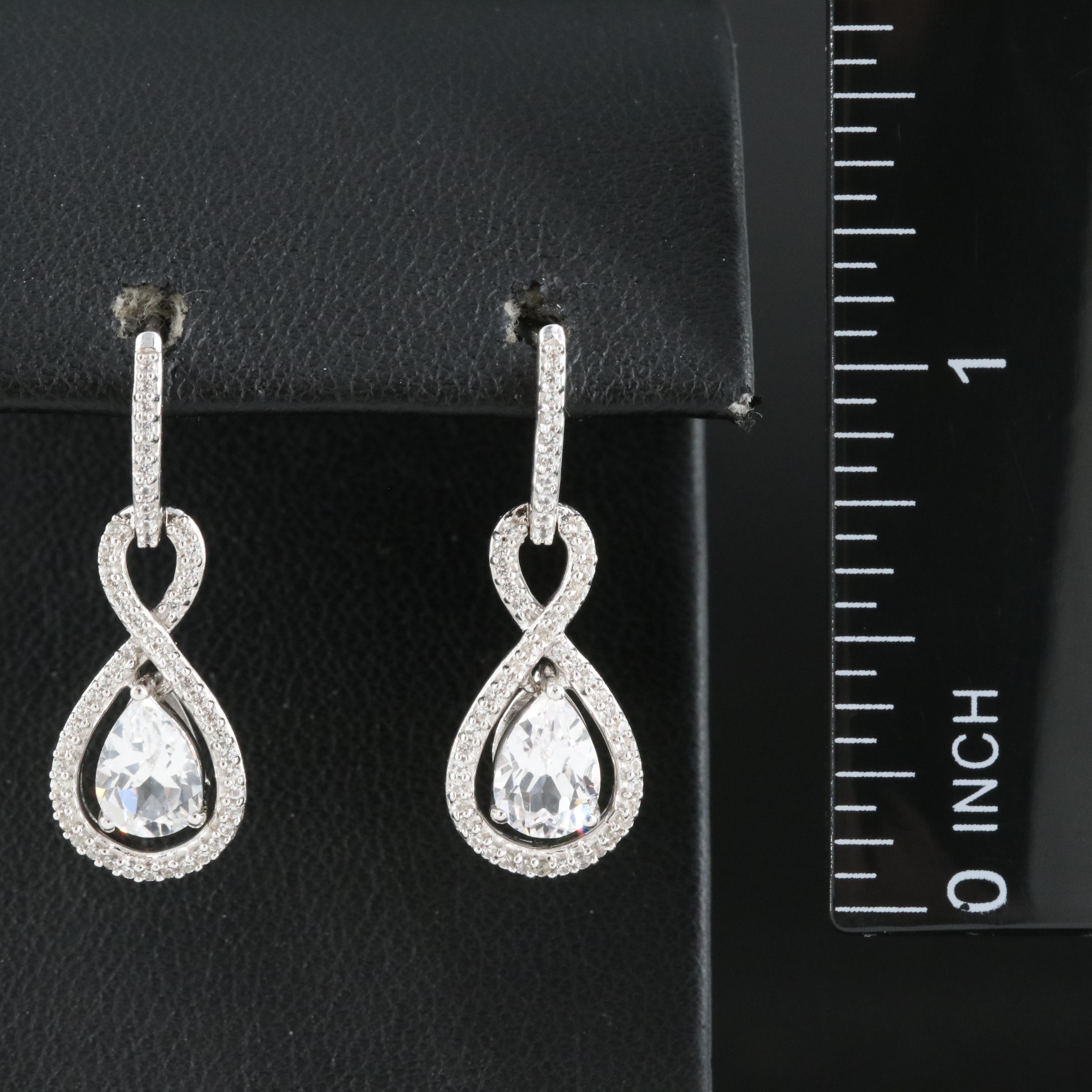 Sterling White Sapphire Earrings