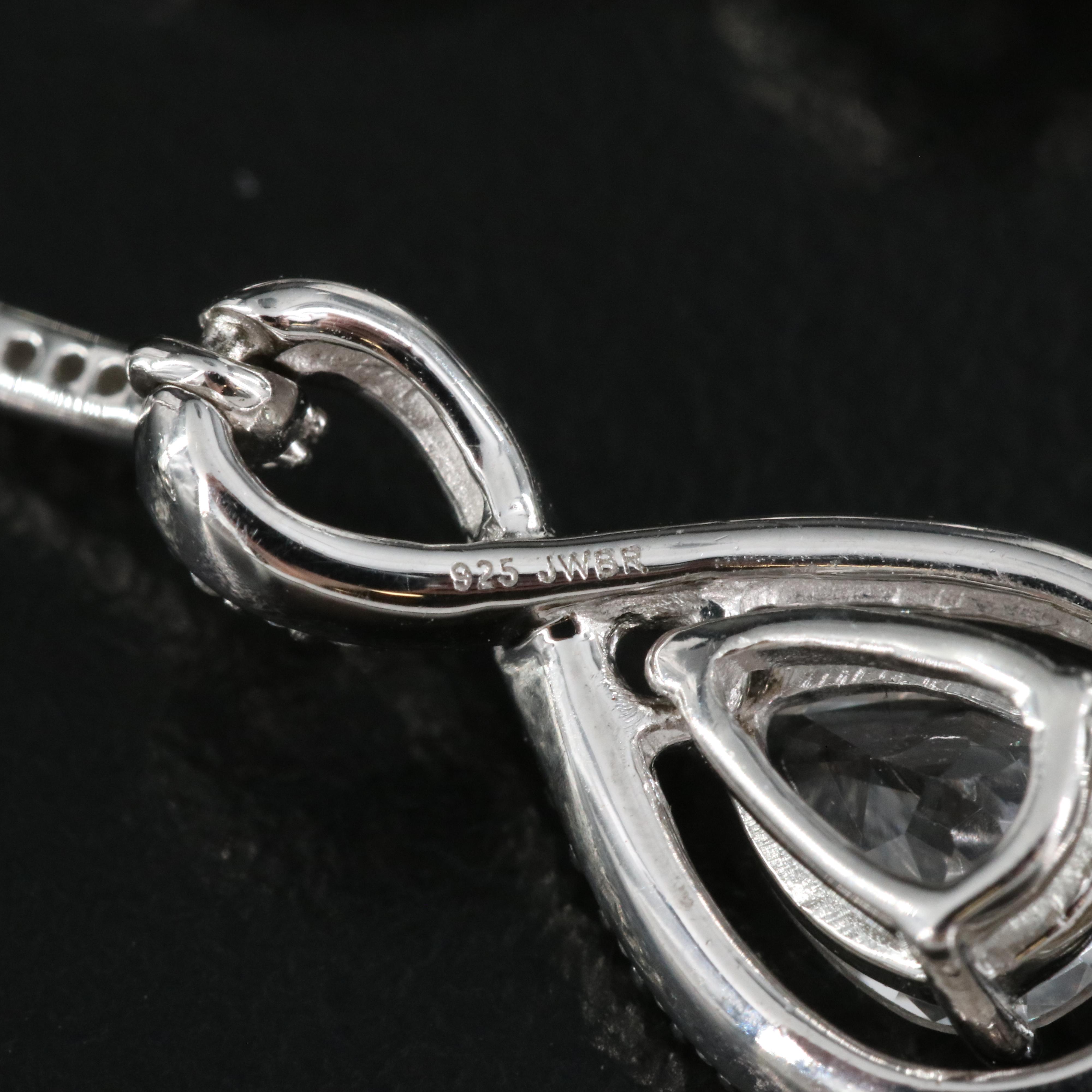 Sterling White Sapphire Earrings