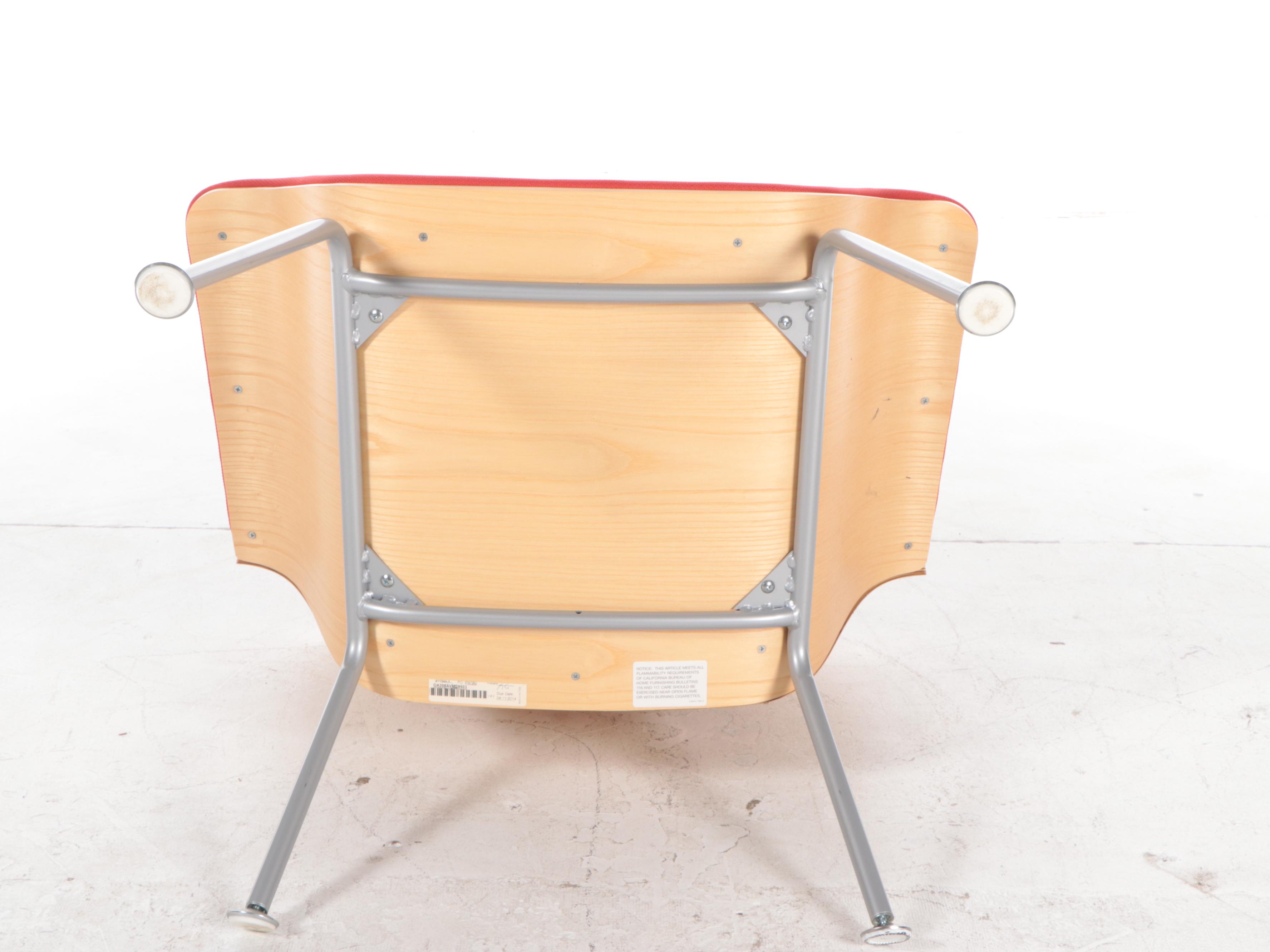 Brian Kane for Herman Miller "Swoop" Laminated Ash and Steel Lounge Chair