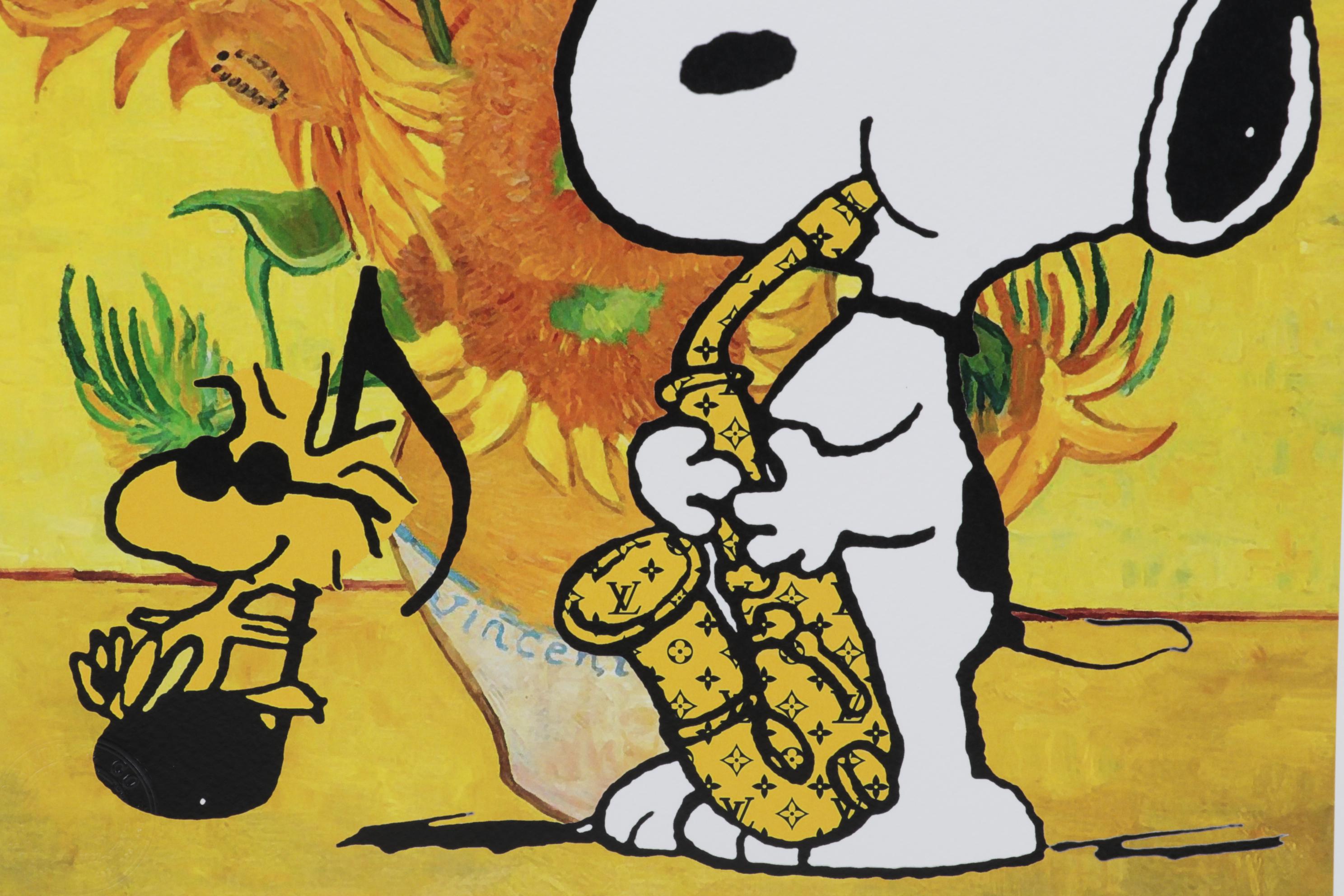 Death NYC Digital Pop Art Print "Snoopy, Homage to Van Gogh," 2022