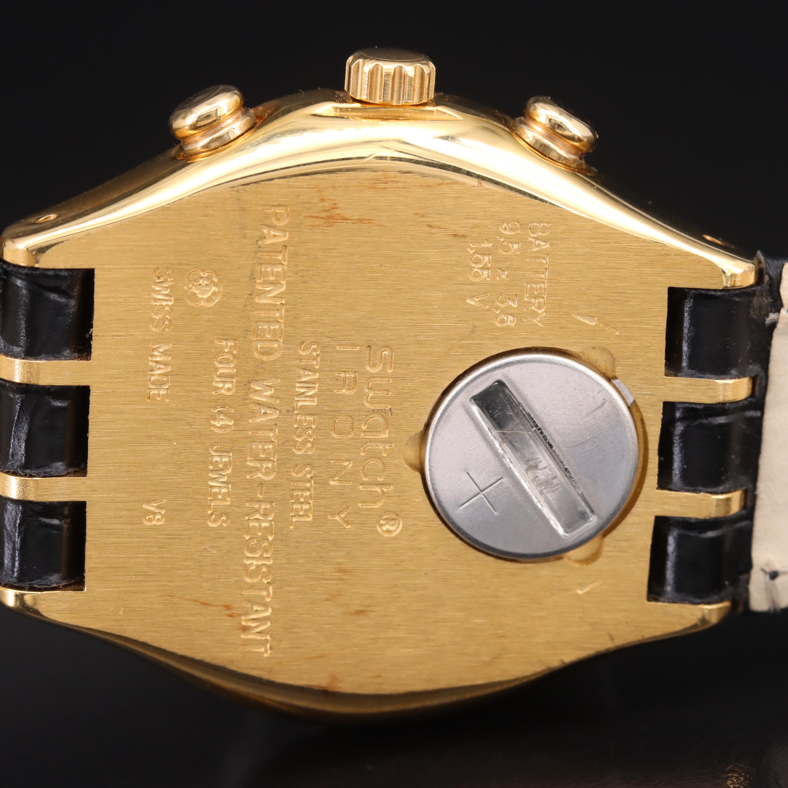 Swatch 007 Goldfinger Irony Chronograph Watch