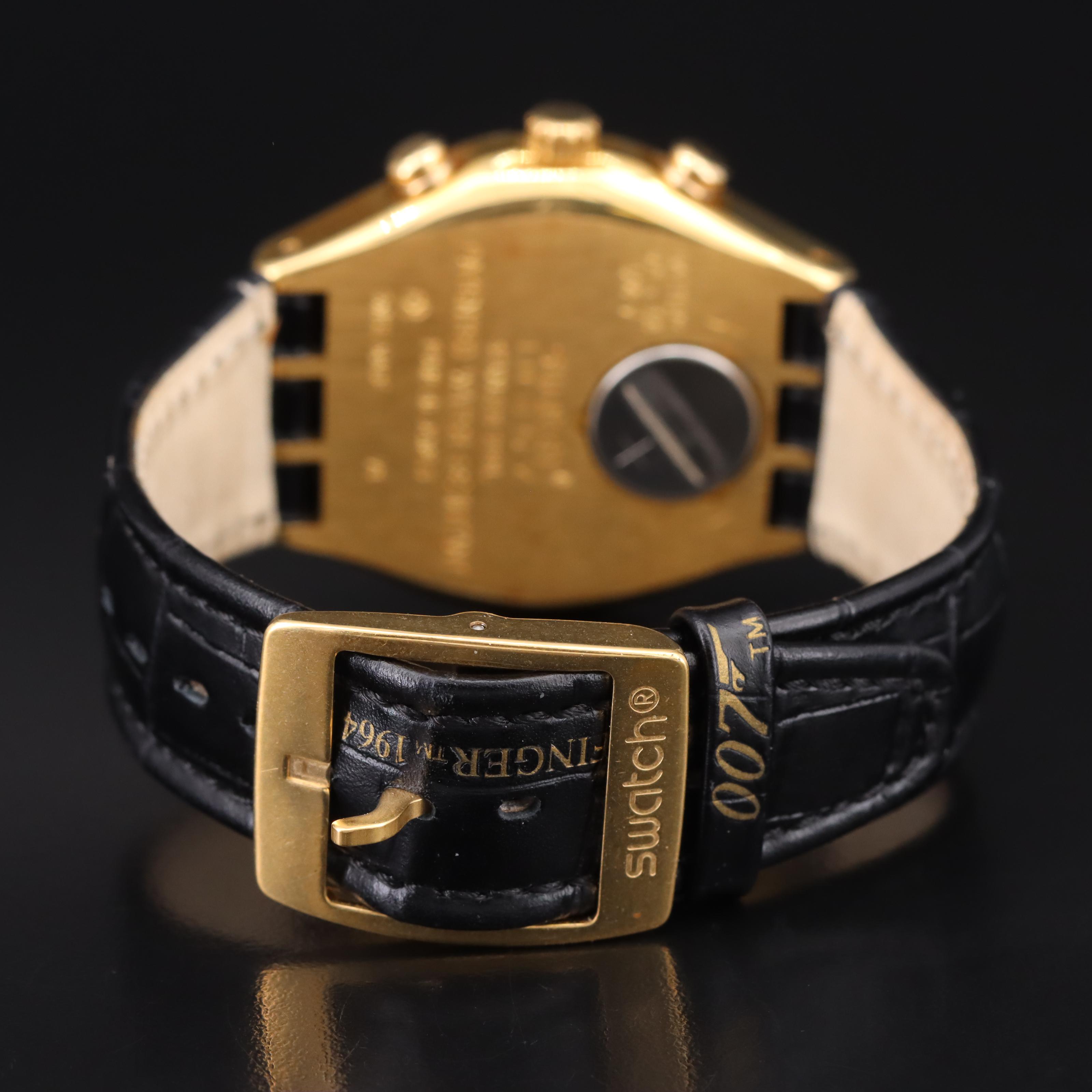 Swatch 007 Goldfinger Irony Chronograph Watch