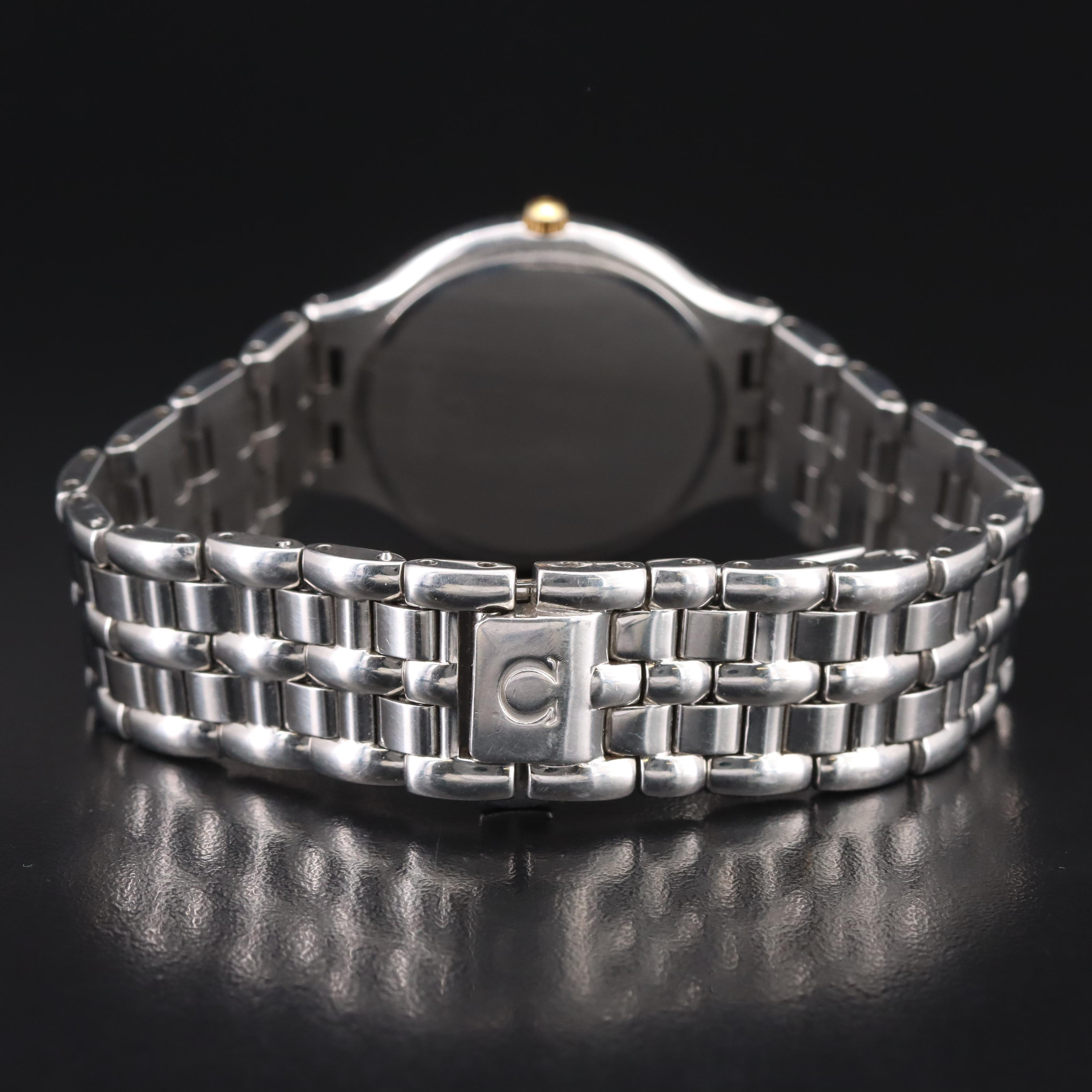 1991 Omega DeVille 18K and Stainless Steel Quartz Watch