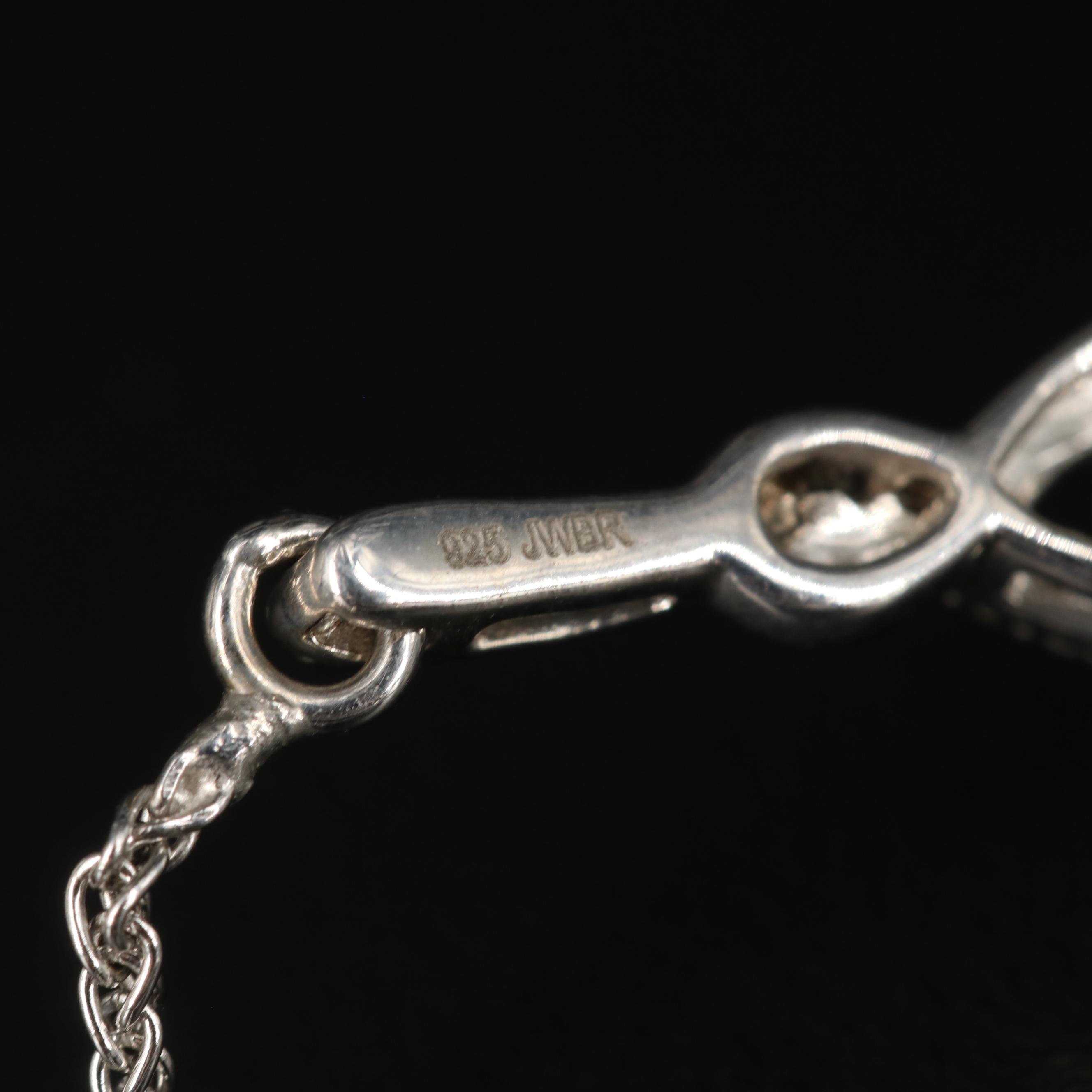 Sterling Sapphire Bolo Bracelet