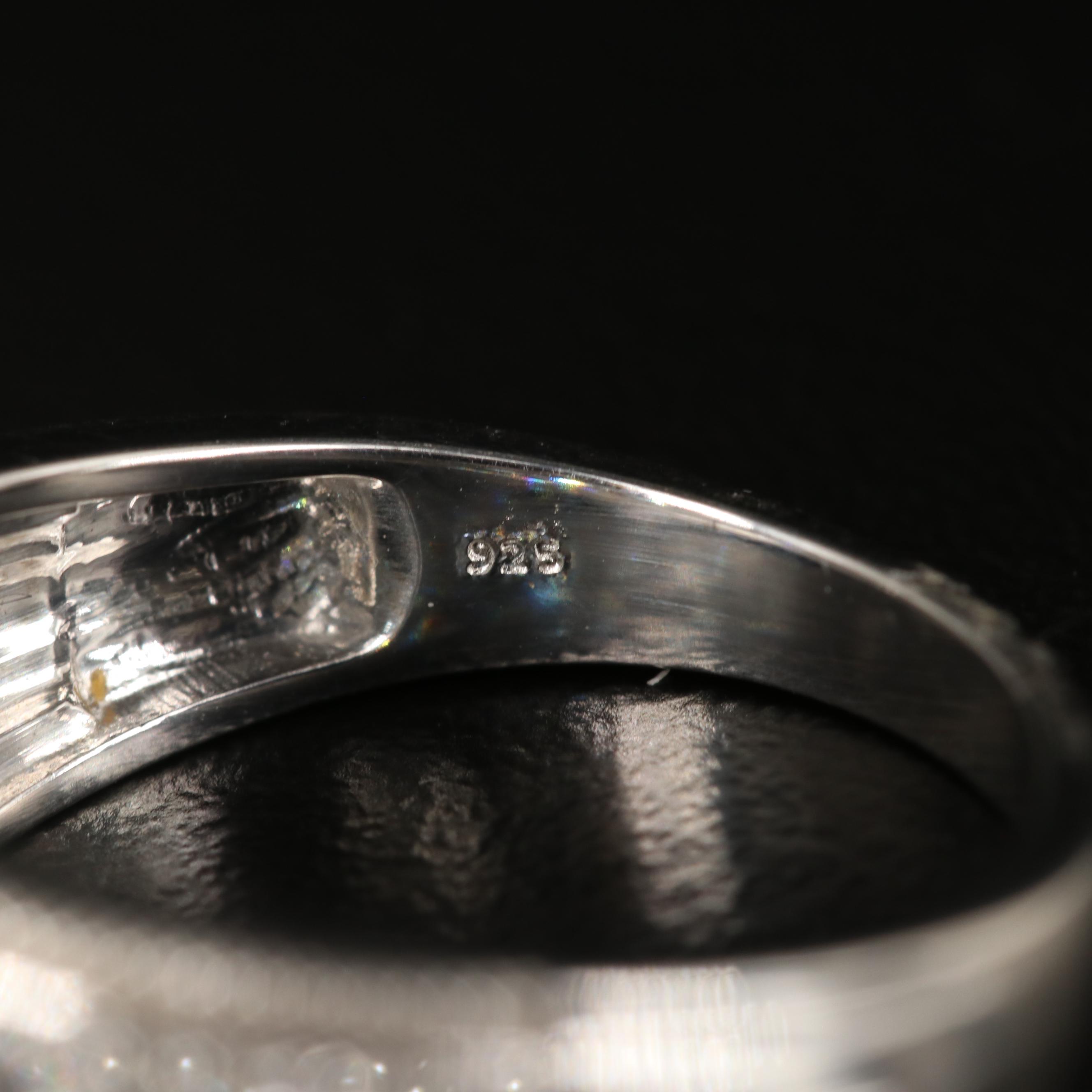Sterling Sky Blue Topaz and Sapphire Band