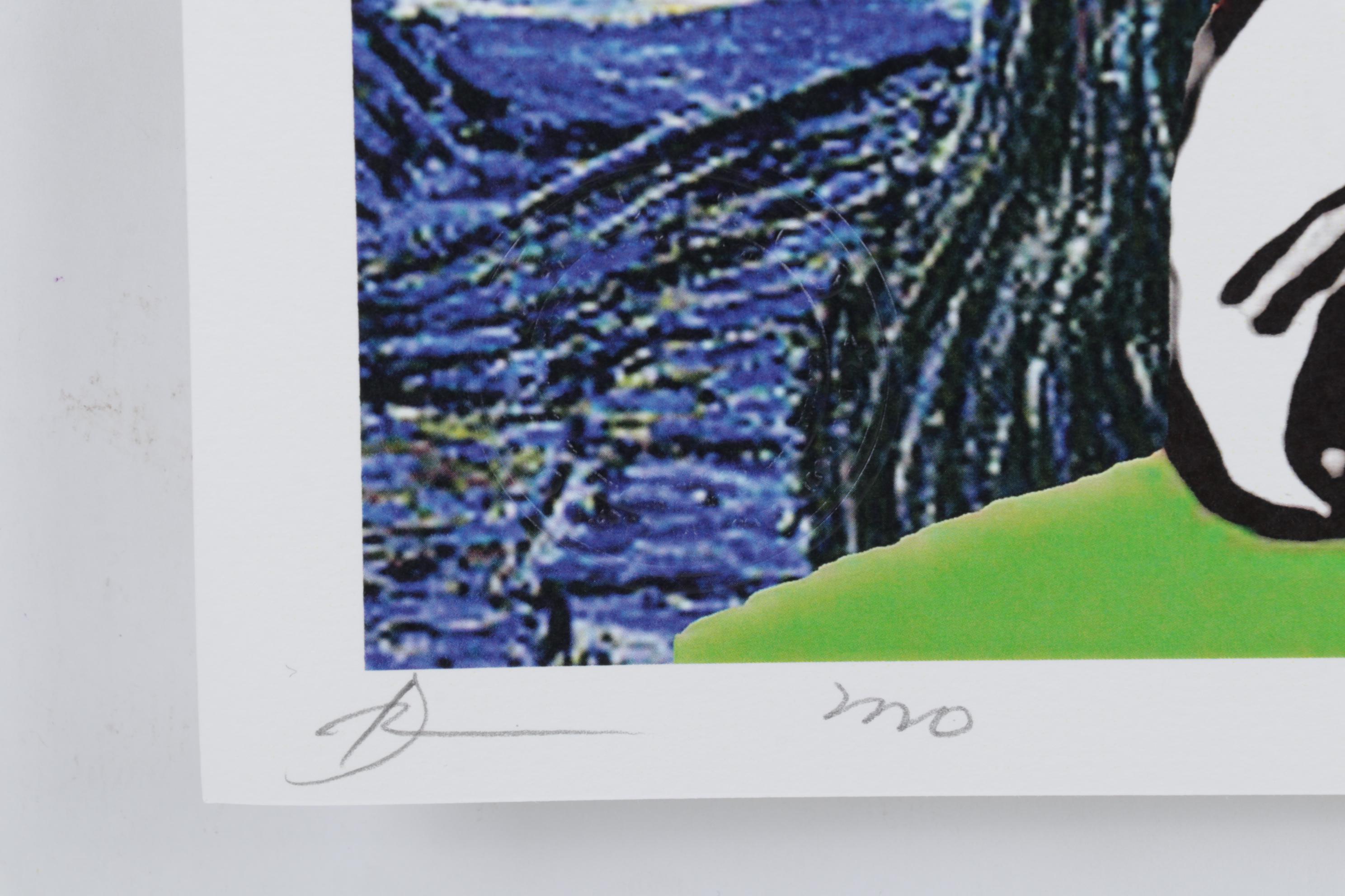 Death NYC Digital Pop Art Print "Charlie Brown and Snoopy / Starry Night," 2022