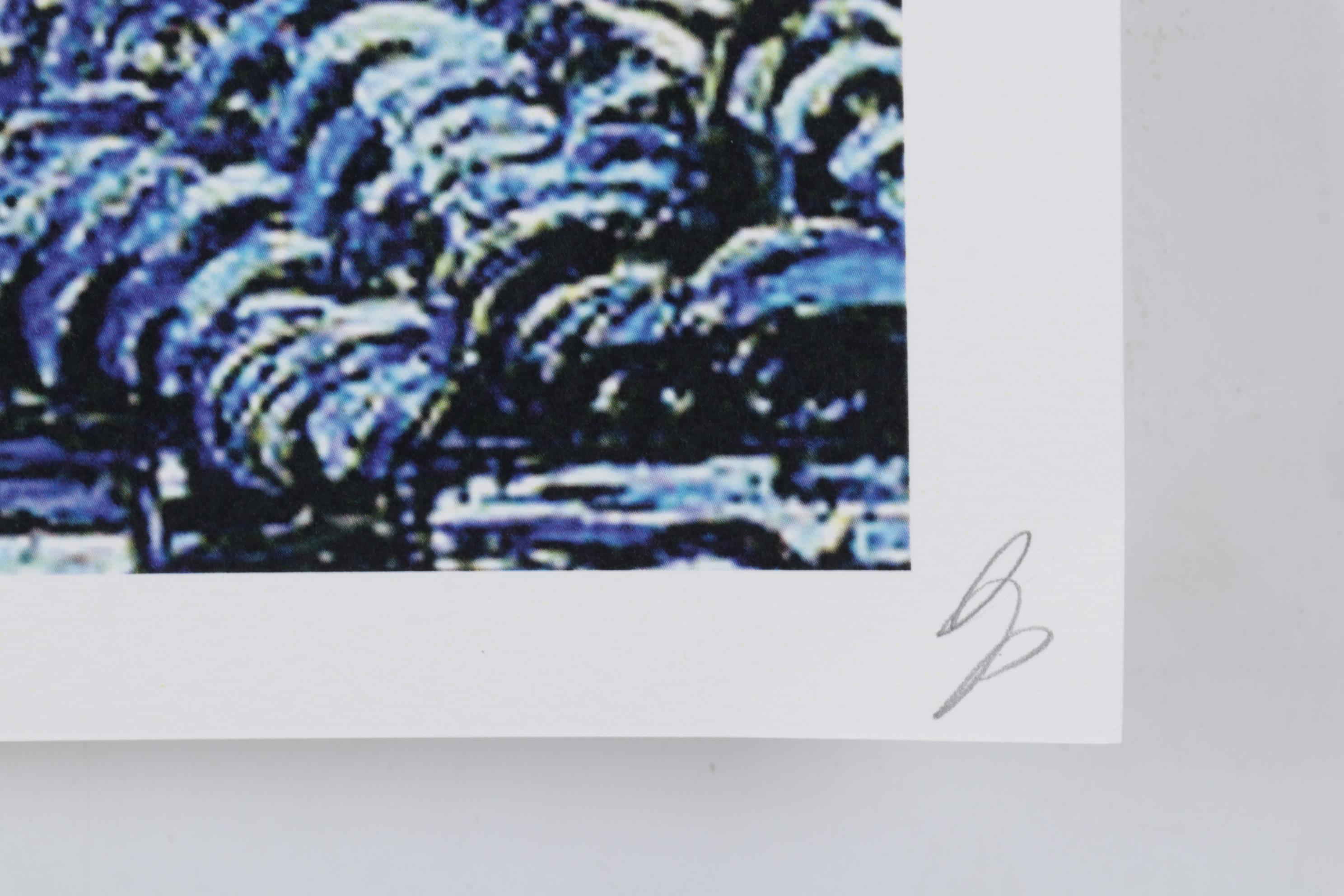 Death NYC Digital Pop Art Print "Charlie Brown and Snoopy / Starry Night," 2022