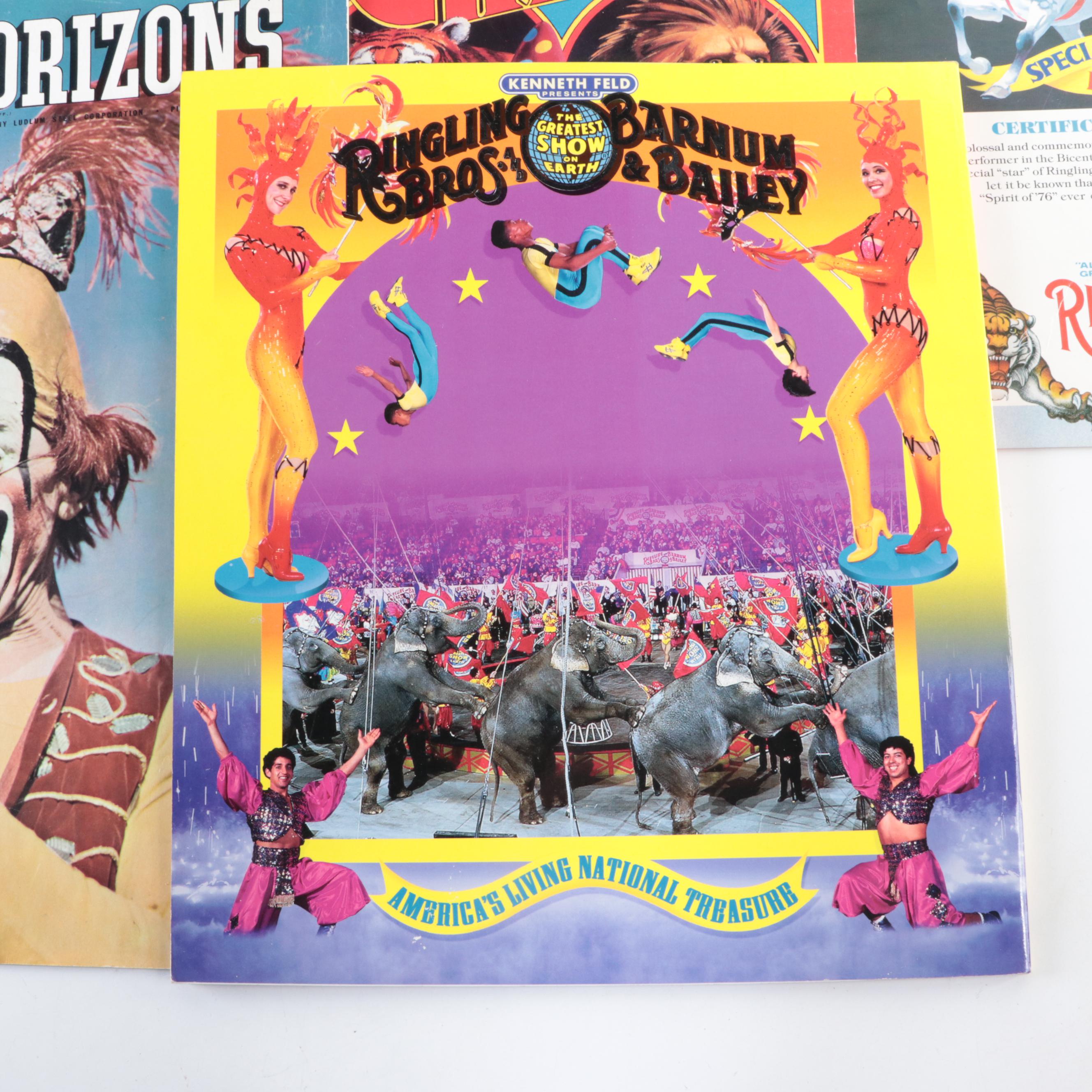 Ringling Bros. with Other Circus Programs, Posters and More Ephemera