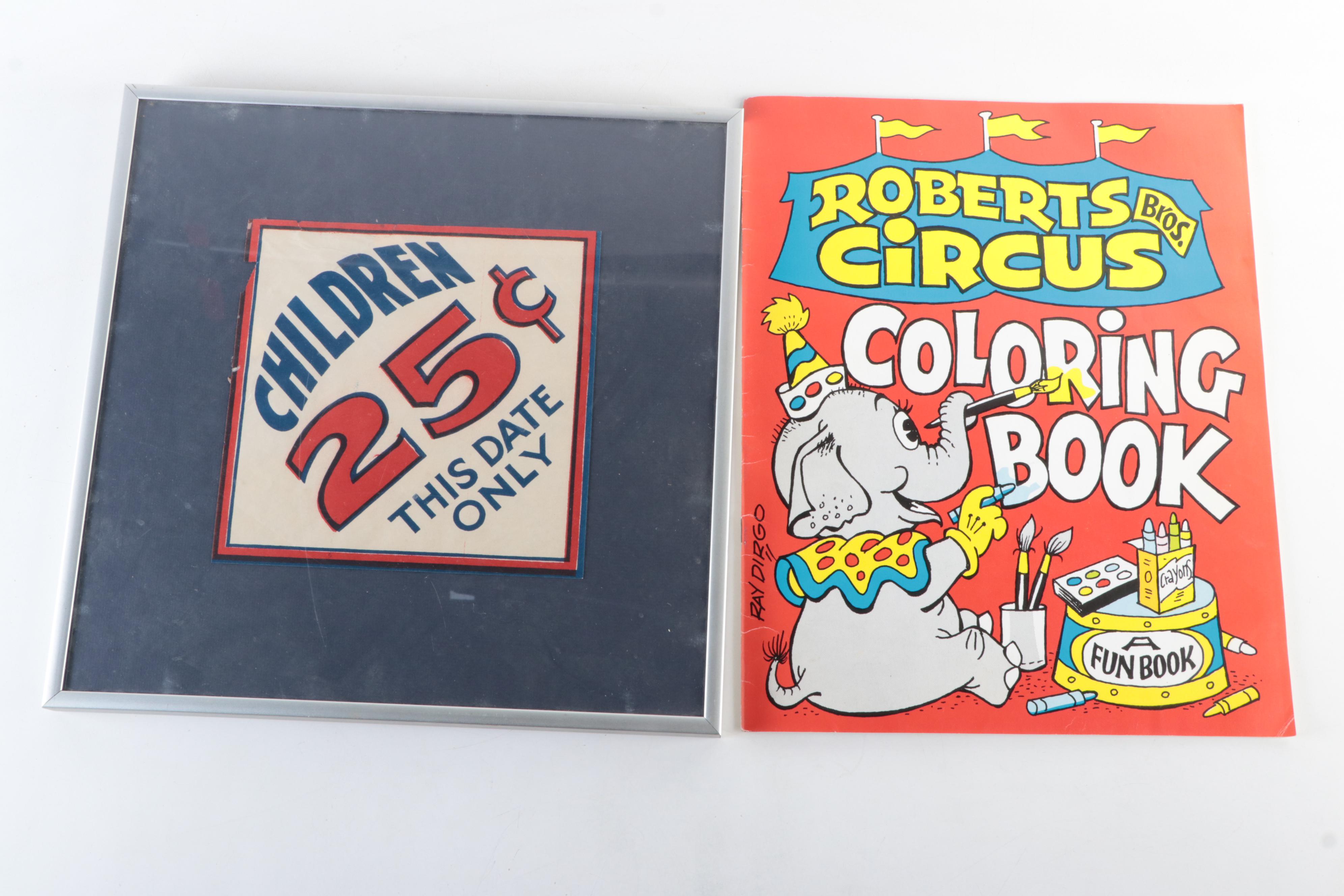 Ringling Bros. with Other Circus Programs, Posters and More Ephemera