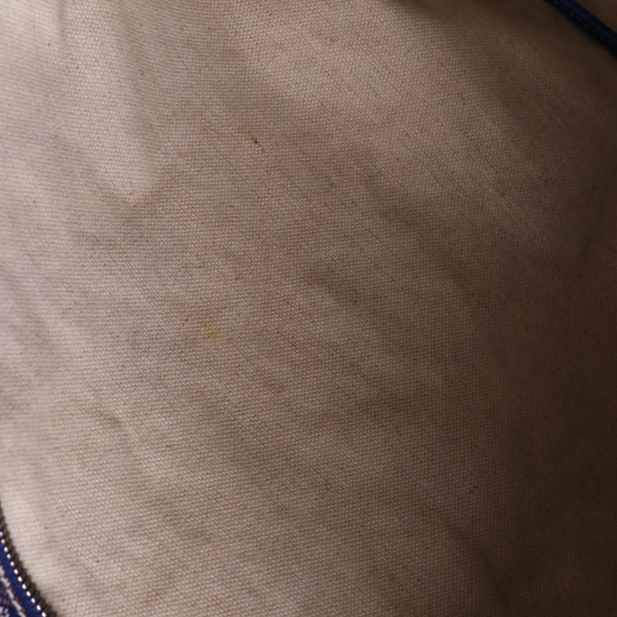 Goyard Fidji Hobo Bag in Blue Goyardine Coated Canvas