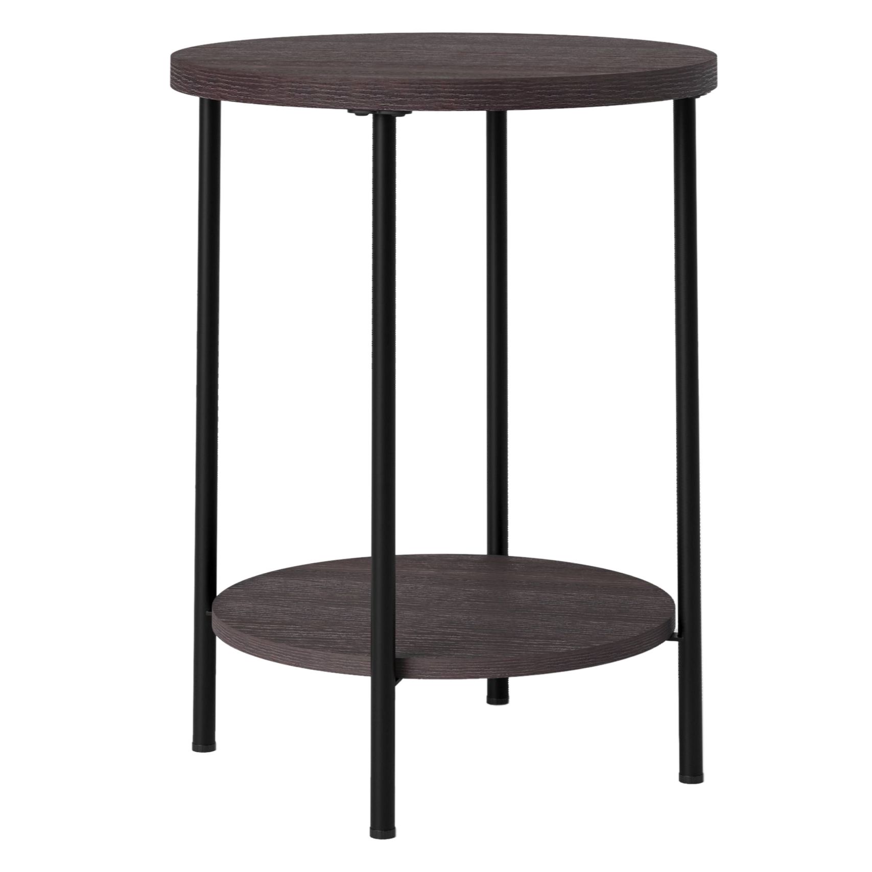 Room Essentials Wood and Metal Round End Table