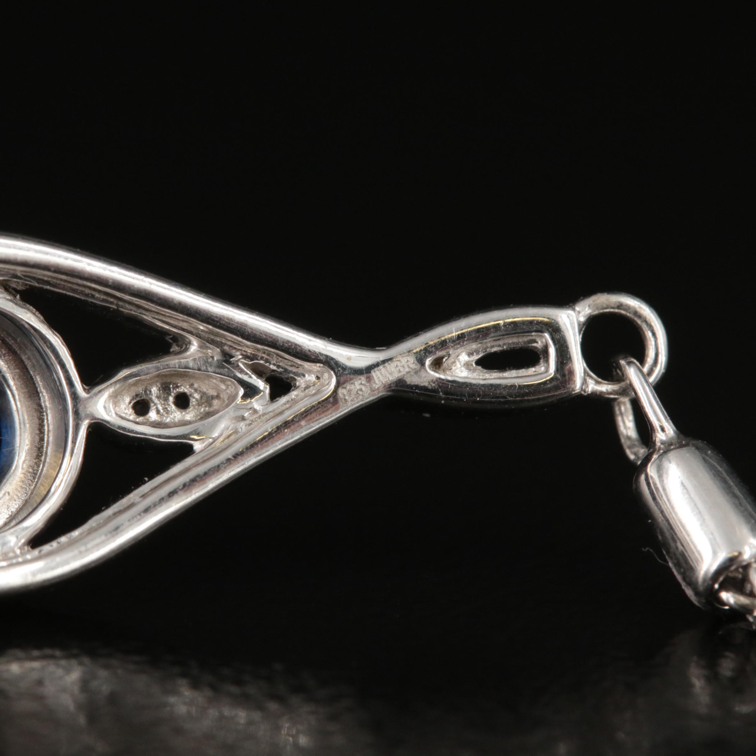 Sterling Sapphire Bolo Bracelet