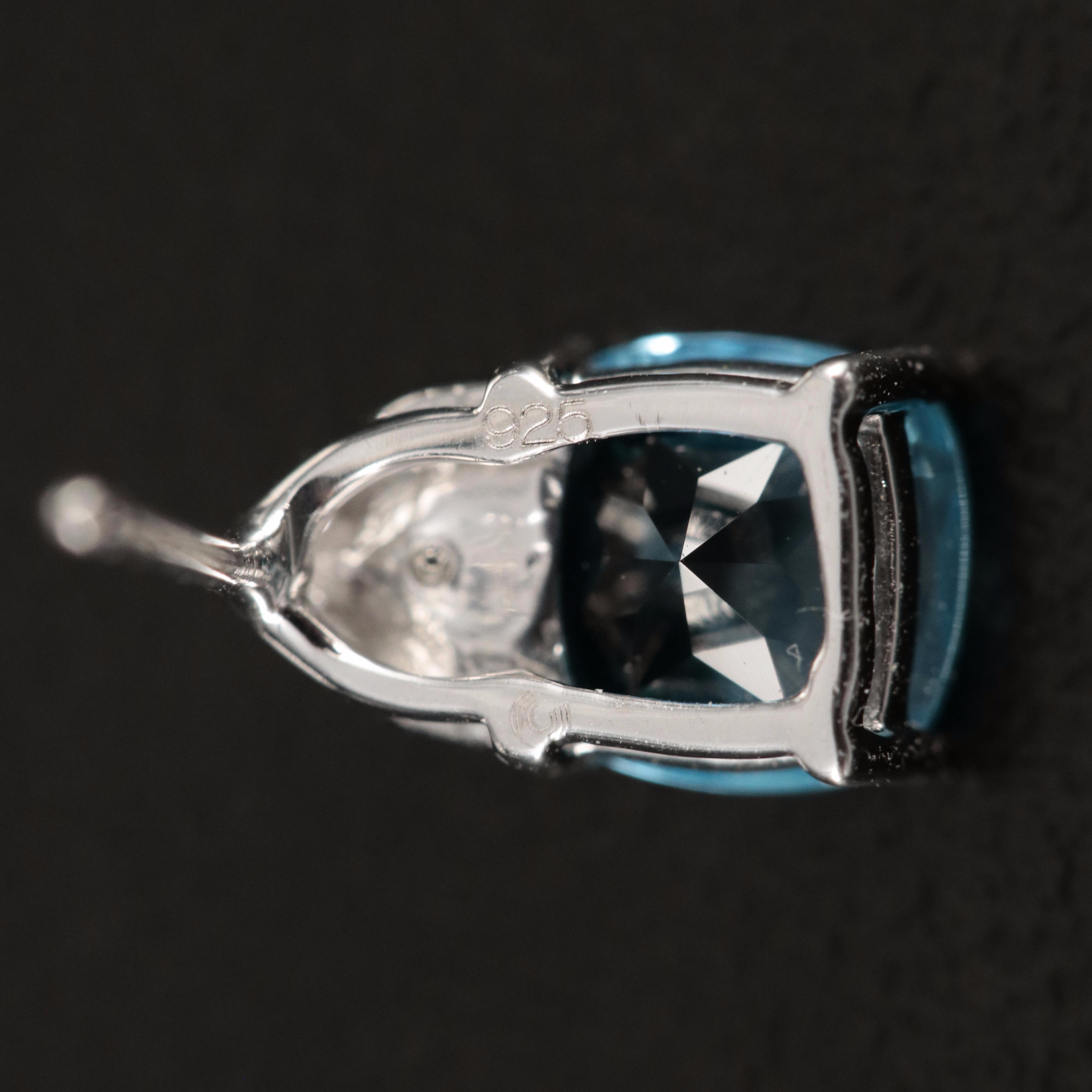 Sterling Swiss Blue Topaz Earrings