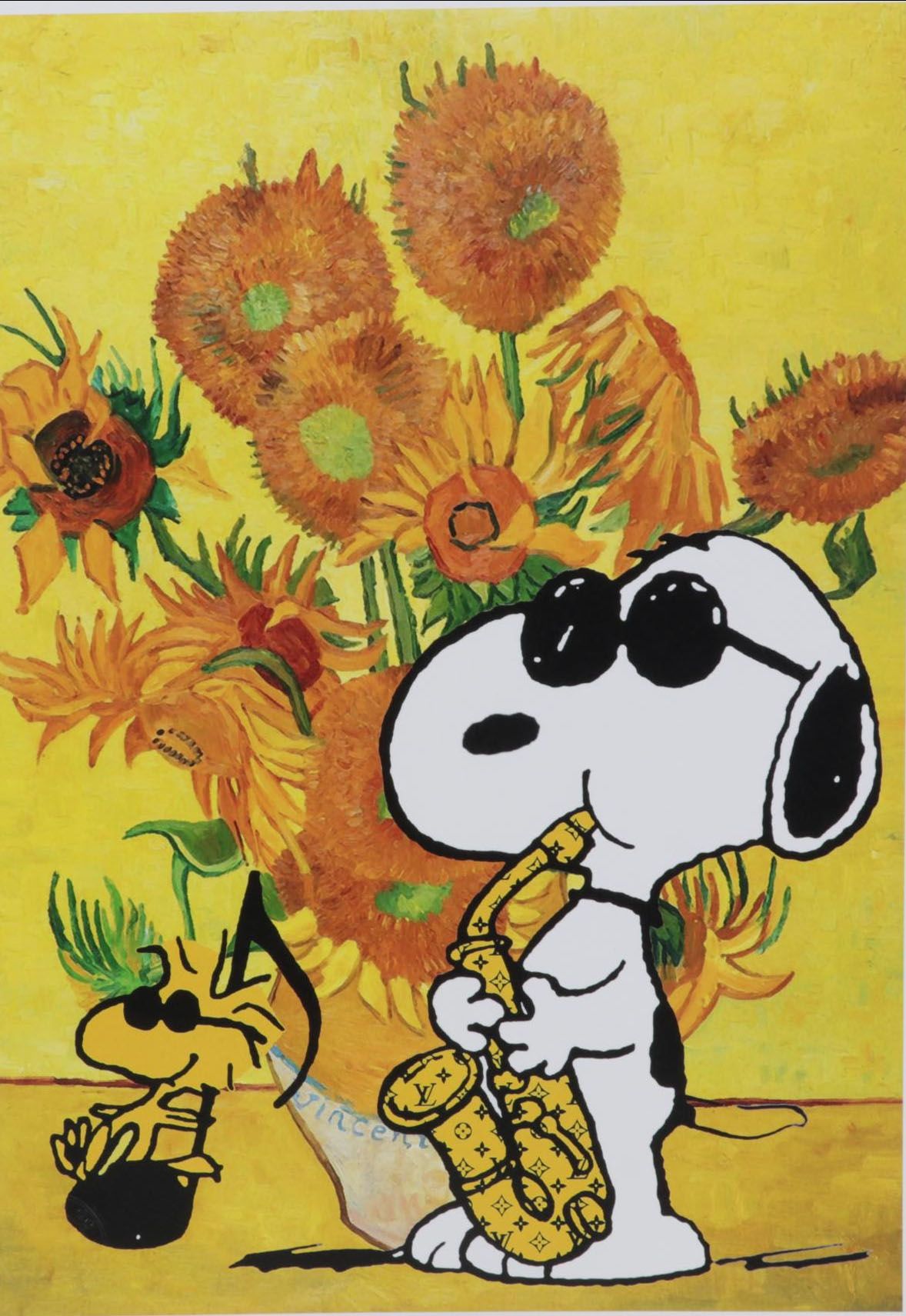 Death NYC Digital Pop Art Print "Snoopy, Homage to Van Gogh," 2022