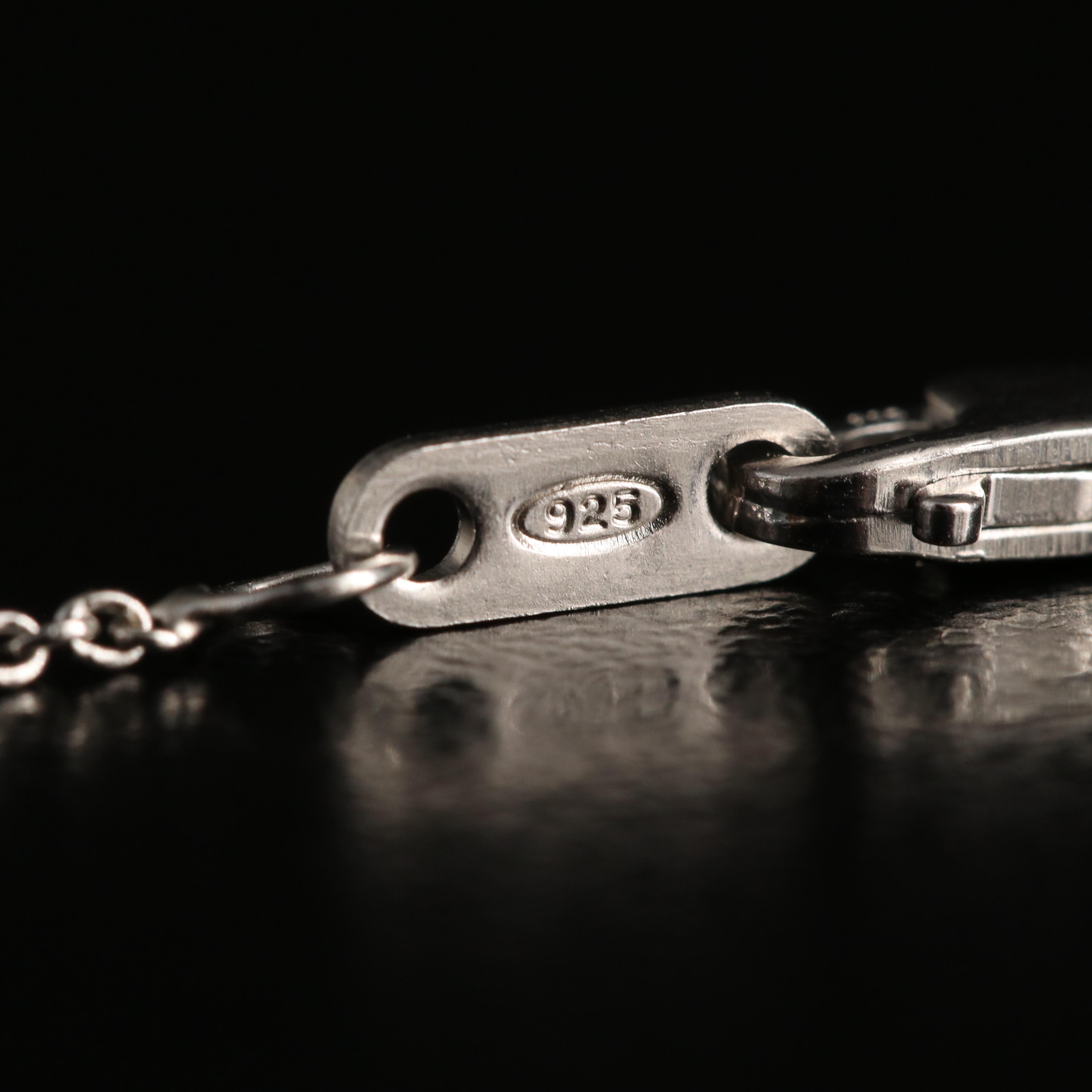 Sterling Opal and Sapphire Cross Necklace