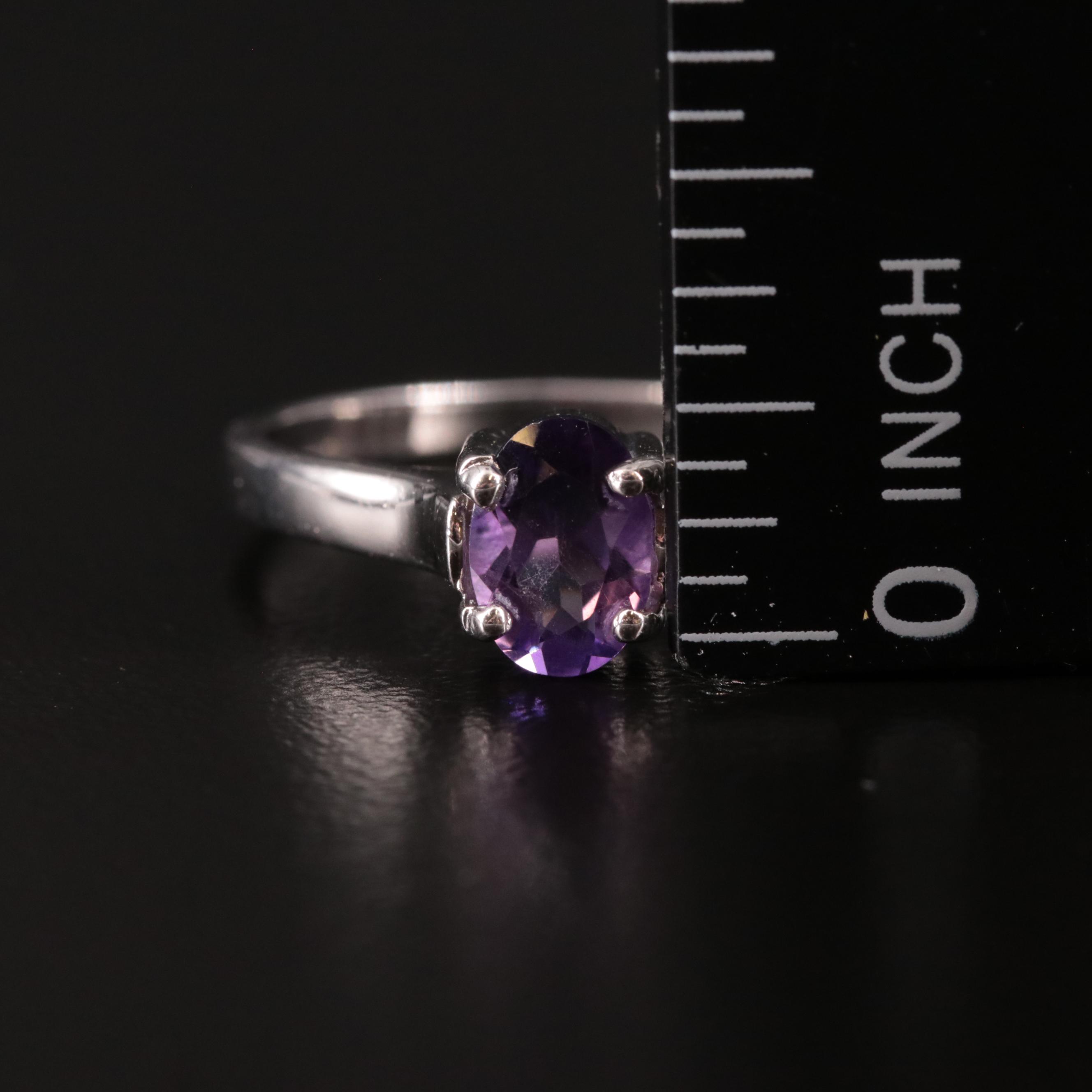 Sterling Silver Amethyst Ring