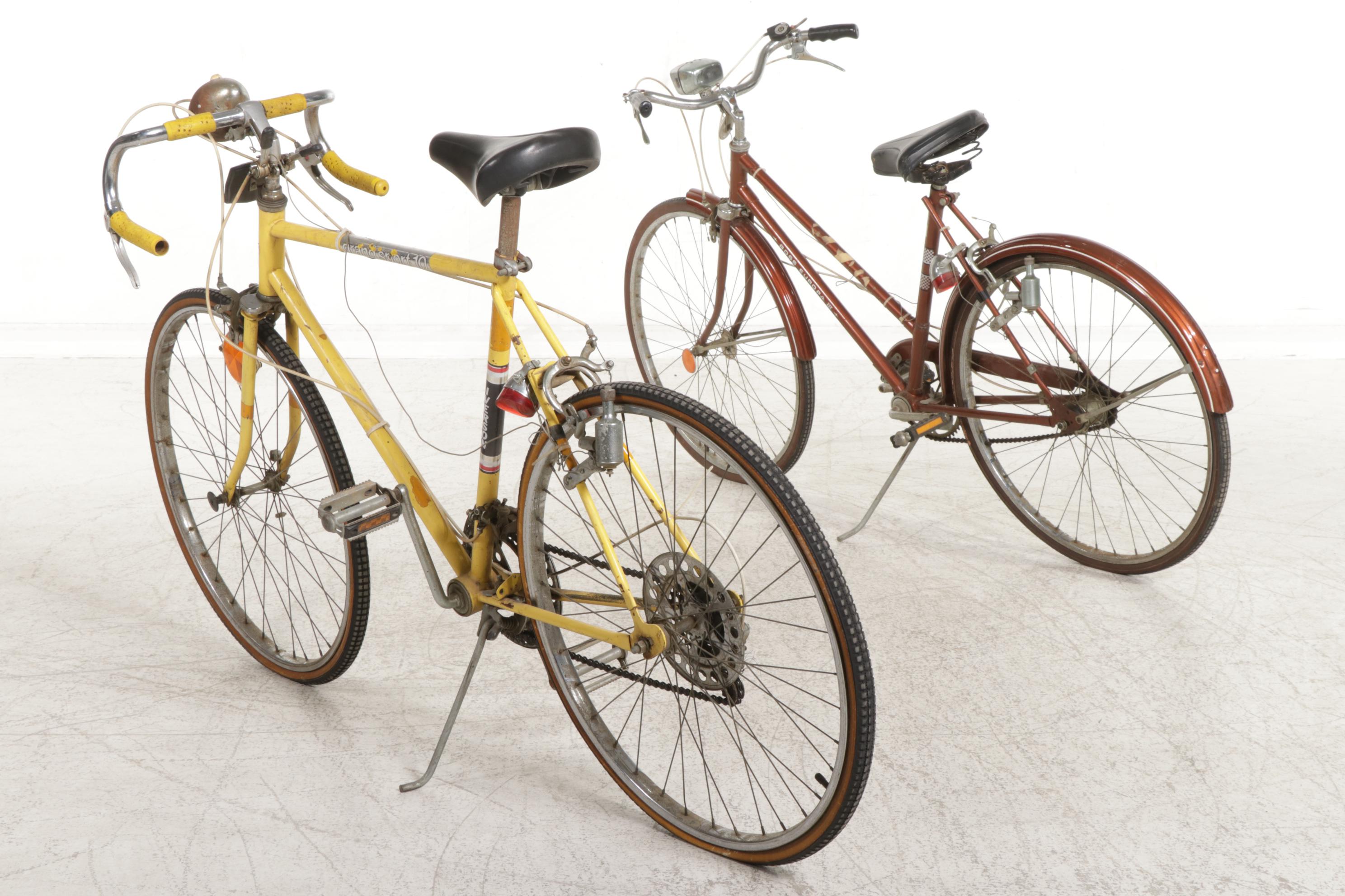 Ross "Europa III" 3-Speed Bicycle and Iverson "Grand Sport 10" 10-Speed Bicycle