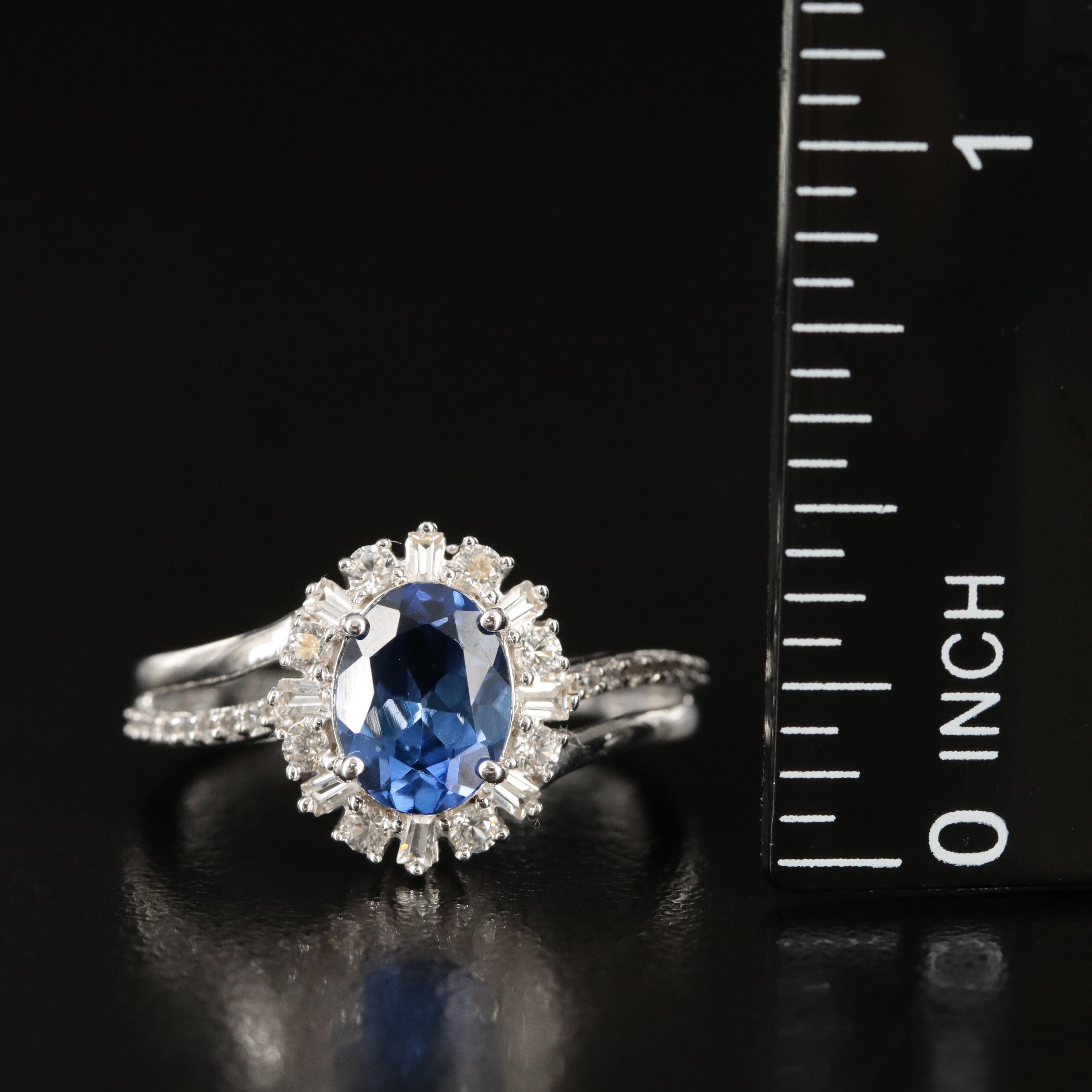Sterling Sapphire Ring