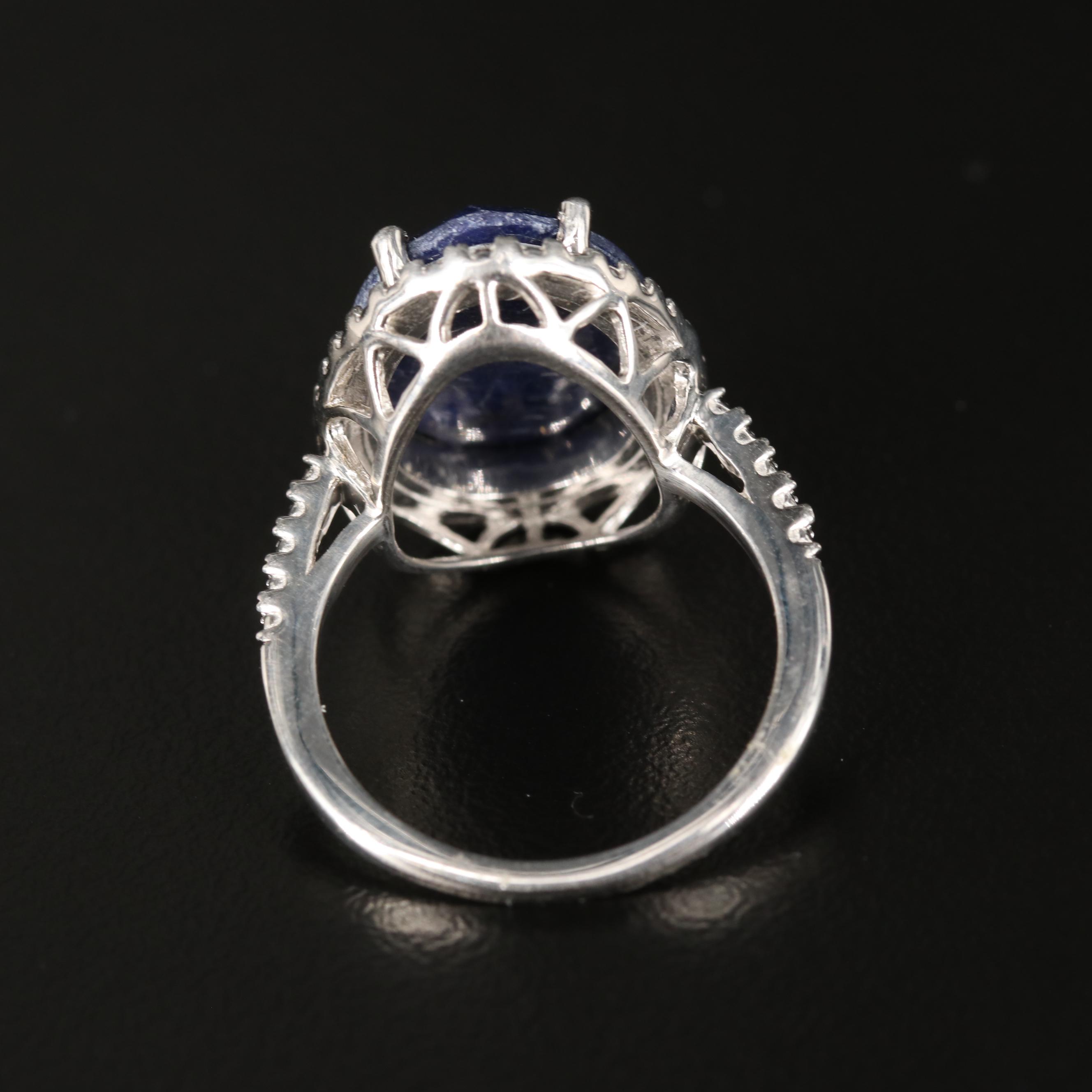Sterling Sapphire Ring