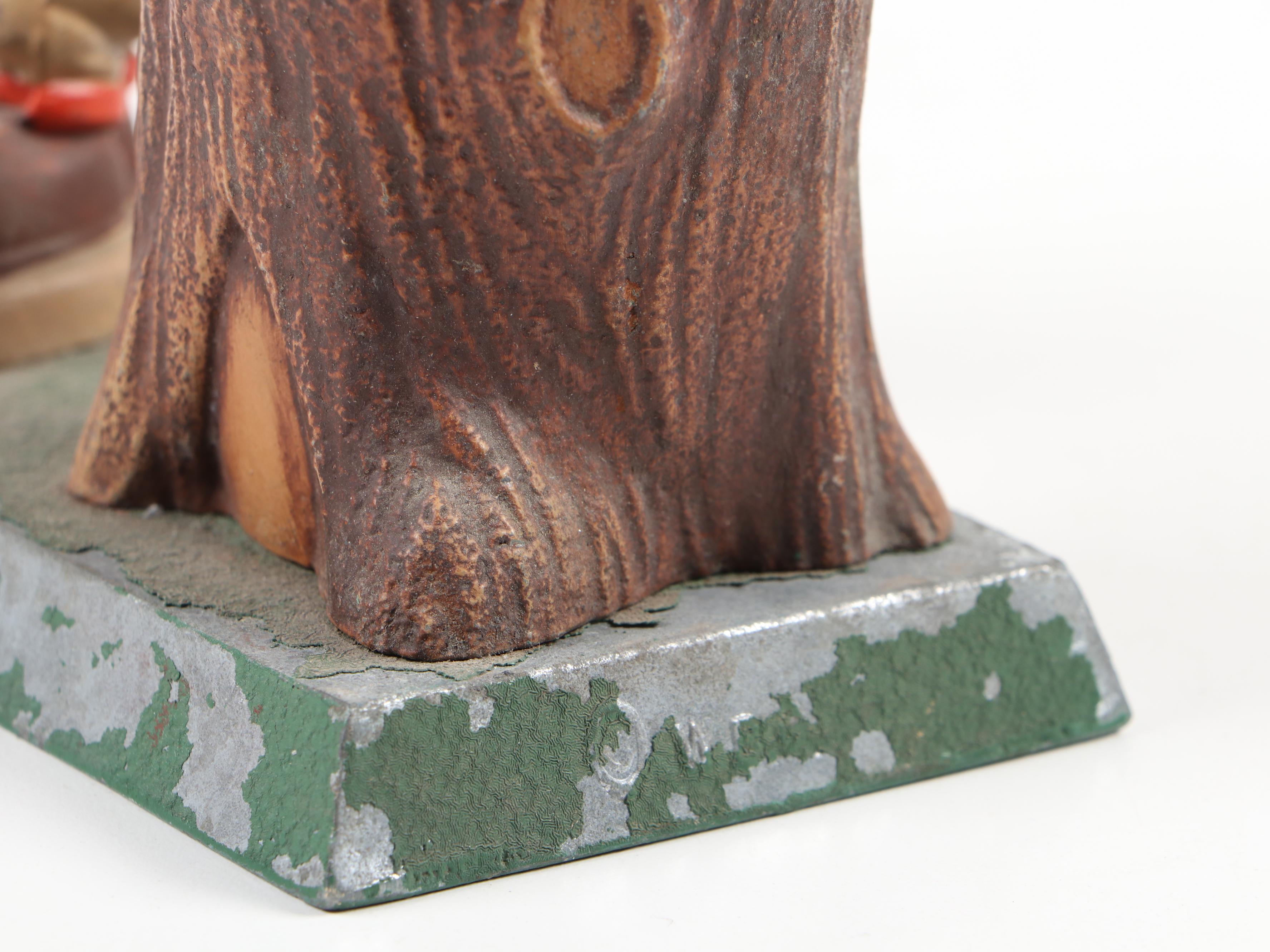 Looney Tunes Elmer Fudd and Porky Pig Spelter Figurines, Mid-20th Century