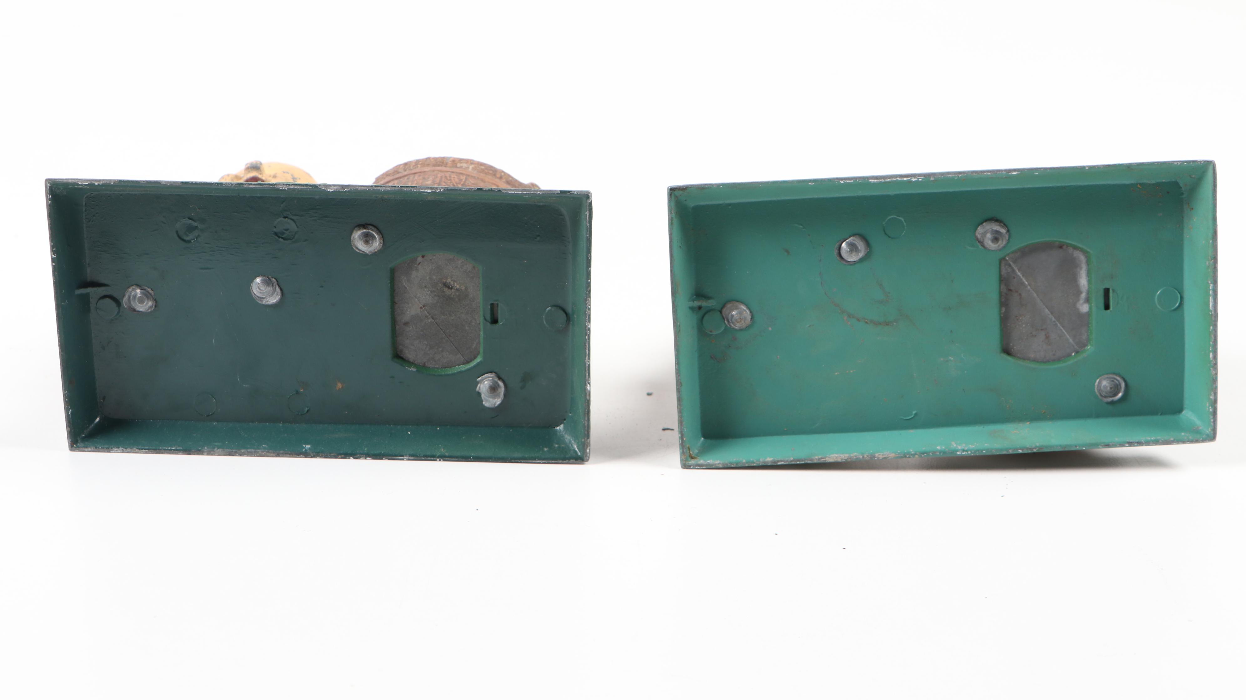 Looney Tunes Elmer Fudd and Porky Pig Spelter Figurines, Mid-20th Century