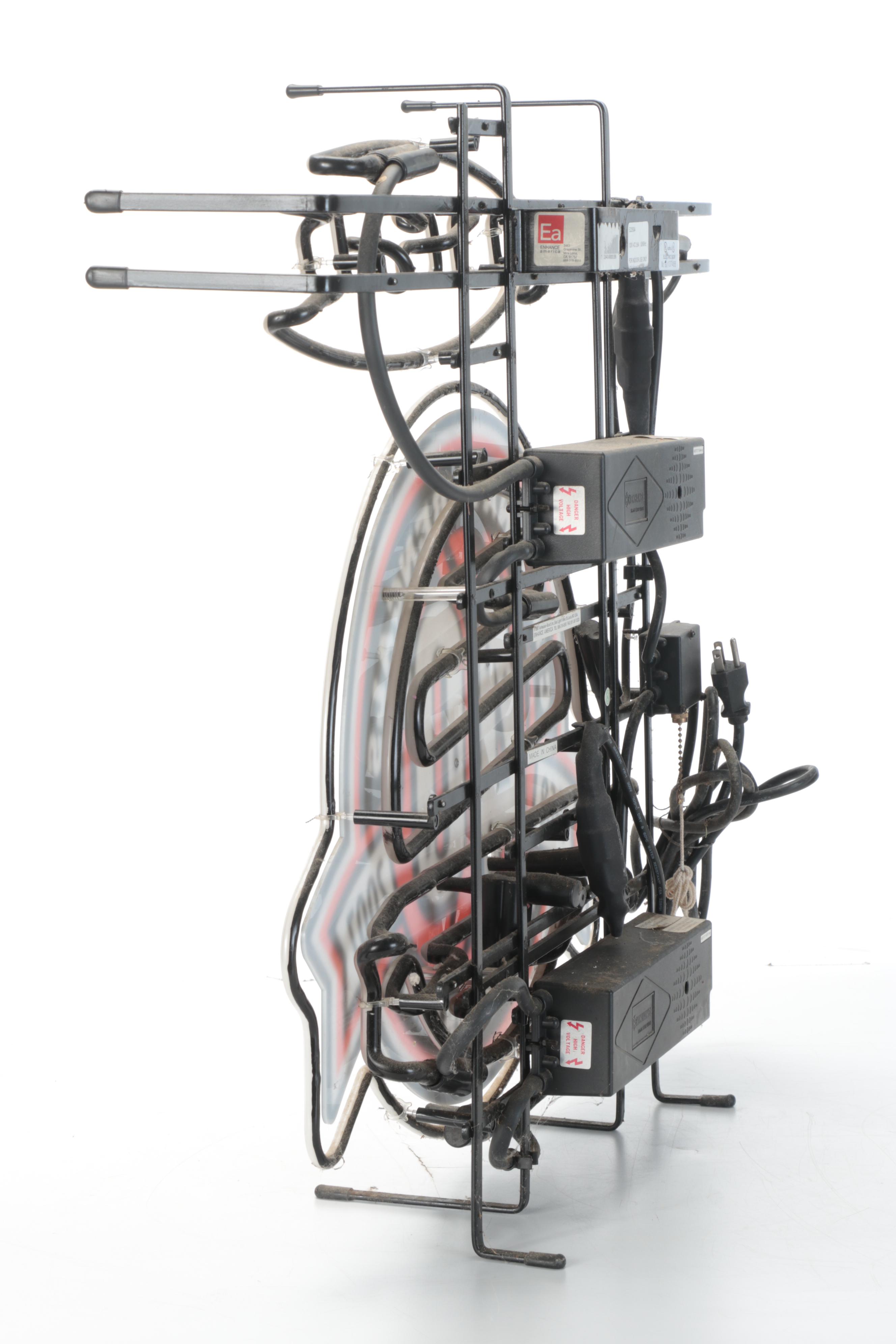 Cincinnati Bengals 40th Anniversary Bud Light Neon Bar Sign, 2007