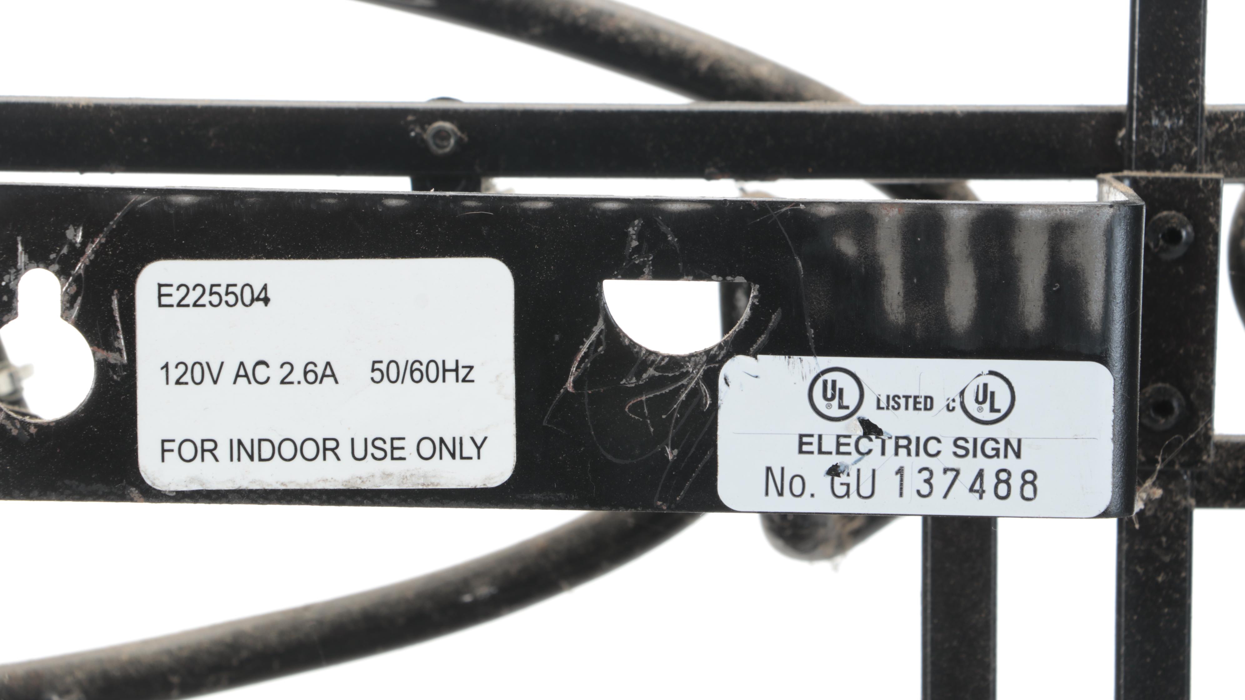 Cincinnati Bengals 40th Anniversary Bud Light Neon Bar Sign, 2007