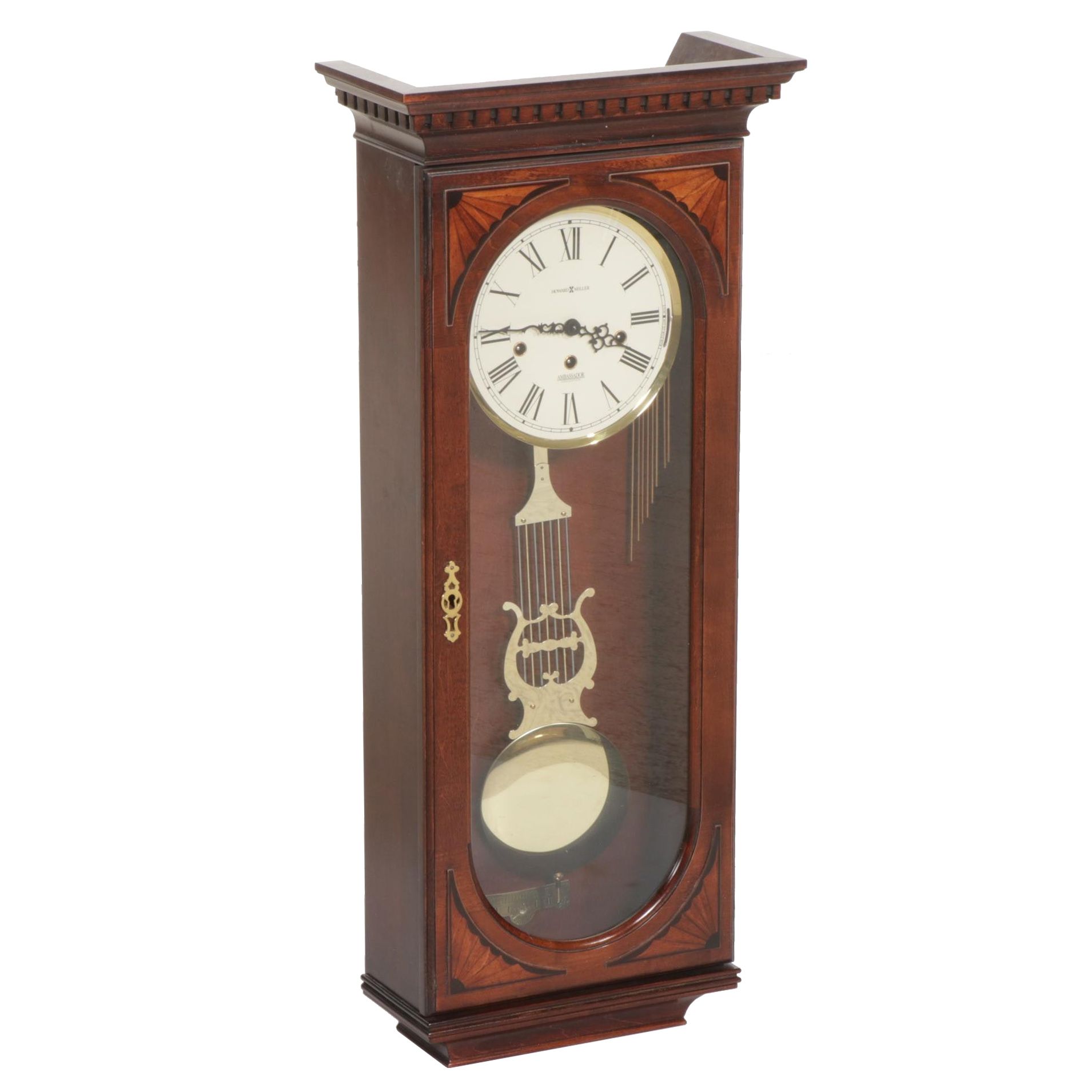 Howard Miller Ambassador Collection German Made "Grandfather" Wall Clock